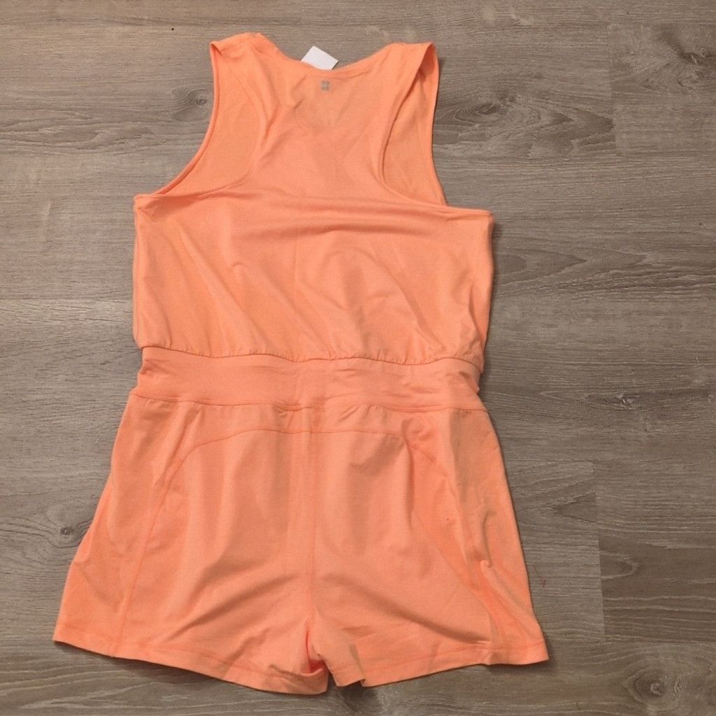 Sweaty Betty Sweaty Betty tangerine orange Gary romper size XL Size 35" - 9 Thumbnail
