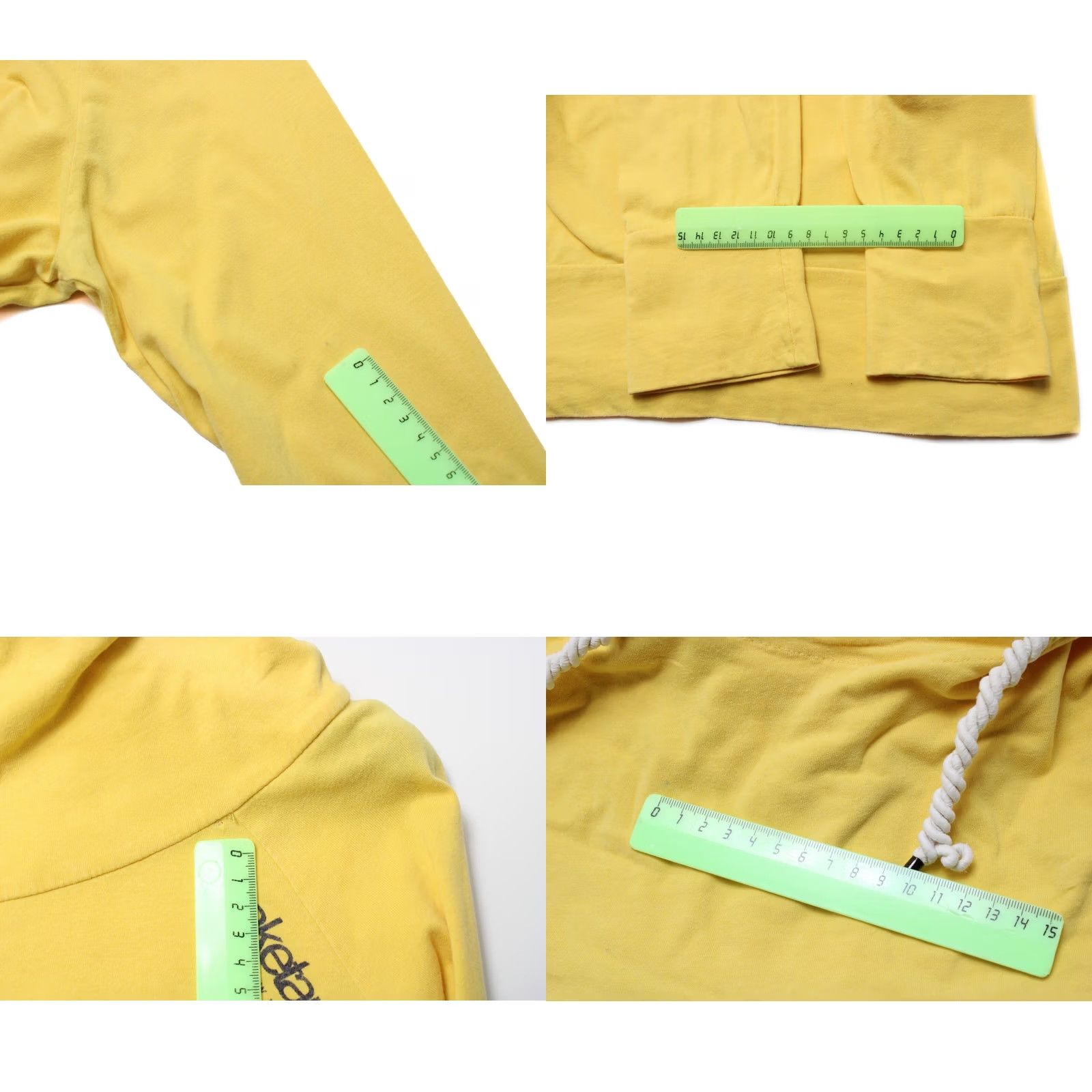 Vintage Naketano Hoodie Women Large Pullover Yellow Size L / US 10 / IT 46 - 8 Thumbnail