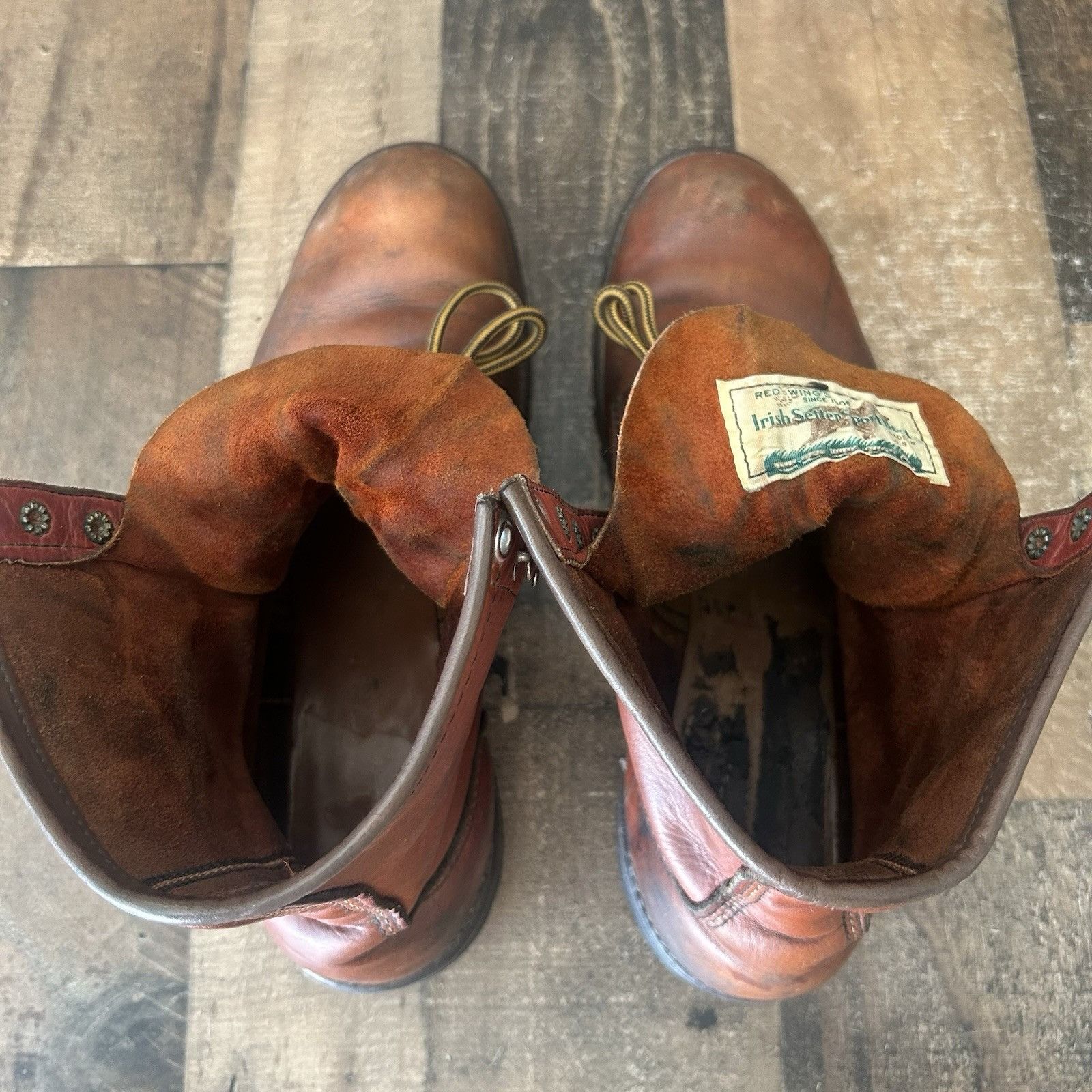 Red Wing Red Wing Irish Setter Vintage Plain Toe Work Boots Mens 12 D Size US 12 / EU 45 - 6 Thumbnail