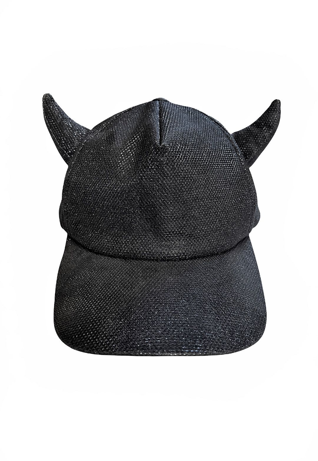 image of Ktz Glitter Horn Hat in Black, Men's