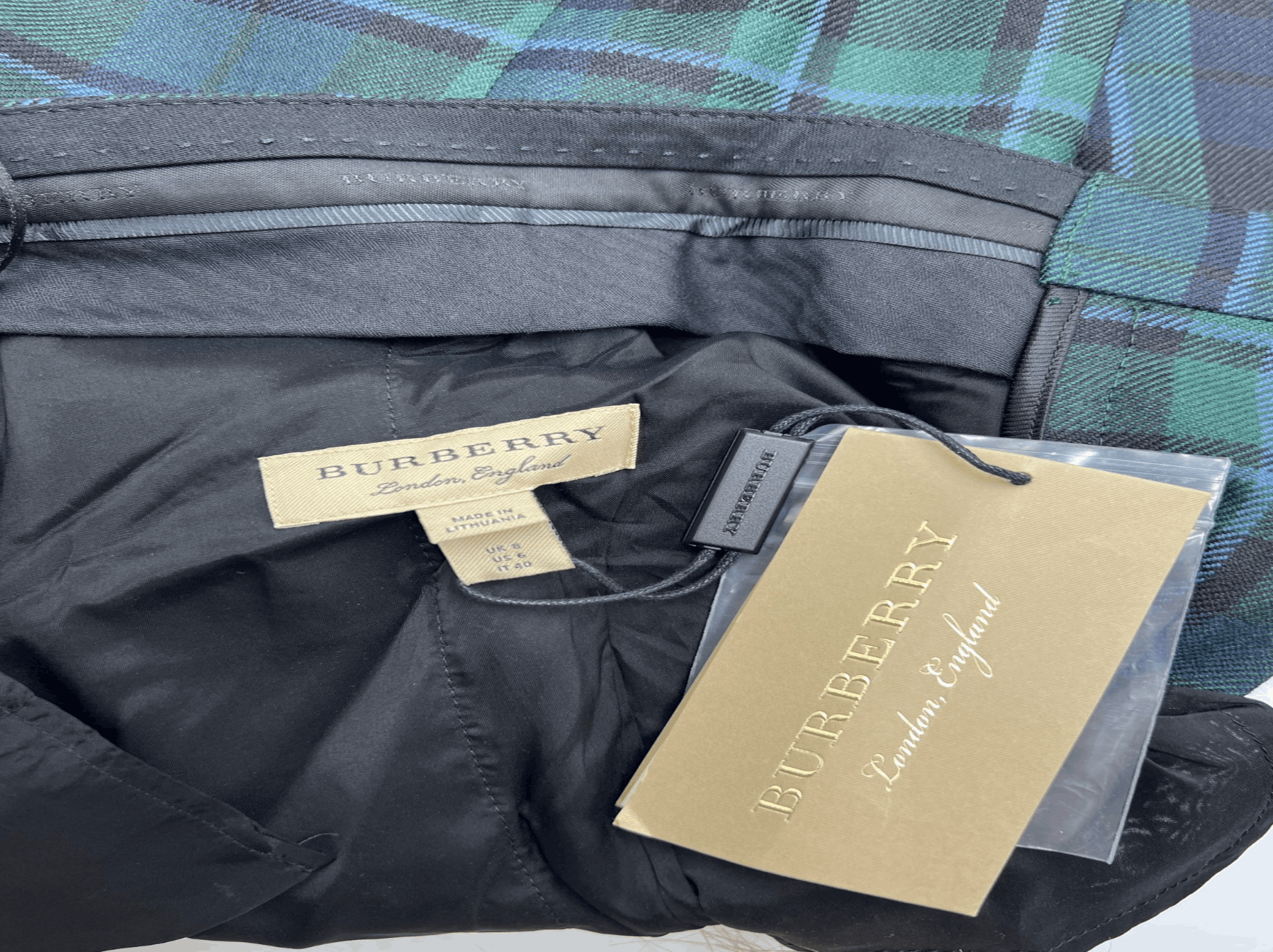 Burberry Burberry London 100% Wool Hanover Pants – Women’s Size US:6 Size 28" / US 6 / IT 42 - 10 Thumbnail