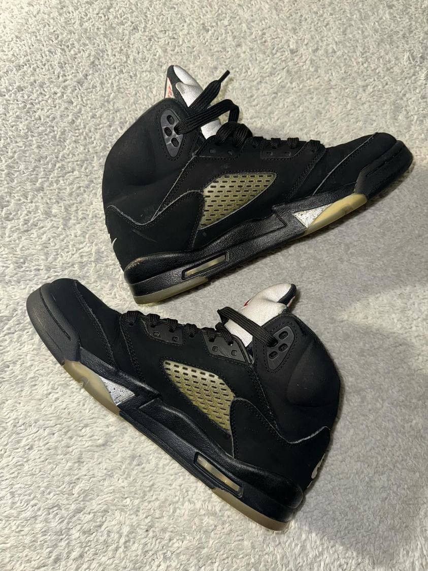 Jordan Brand Jordan 5 Retro Black Metallic Size US 7 / EU 40 - 7 Thumbnail