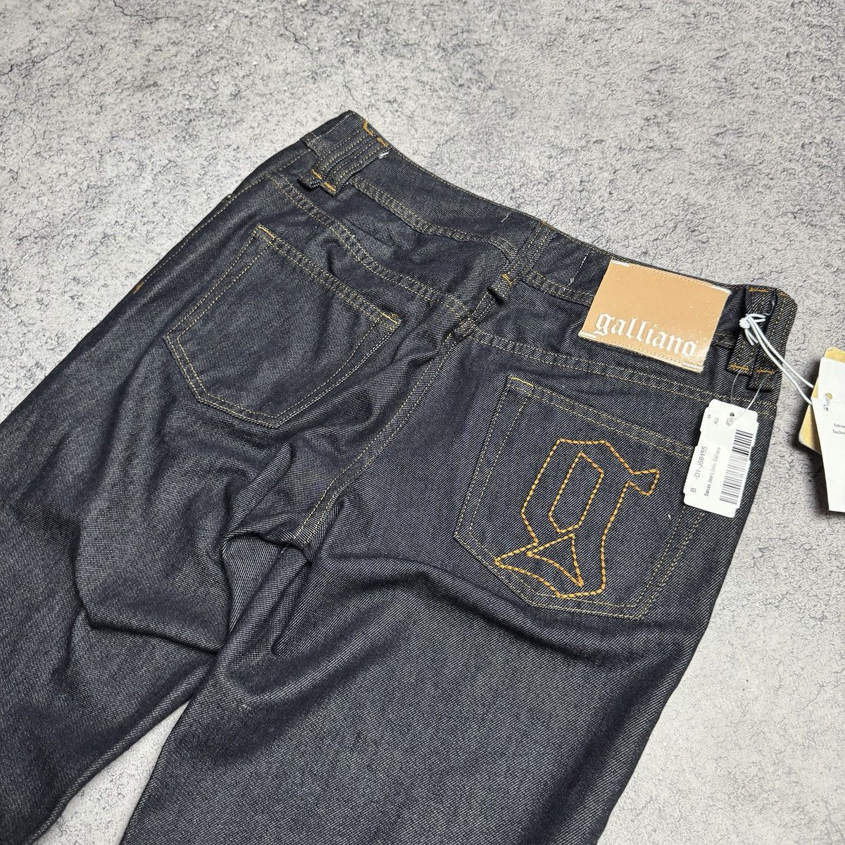 John Galliano NEW Galliano Y2K 00s Flared Jeans Size 30" / US 8 / IT 44 - 4 Thumbnail