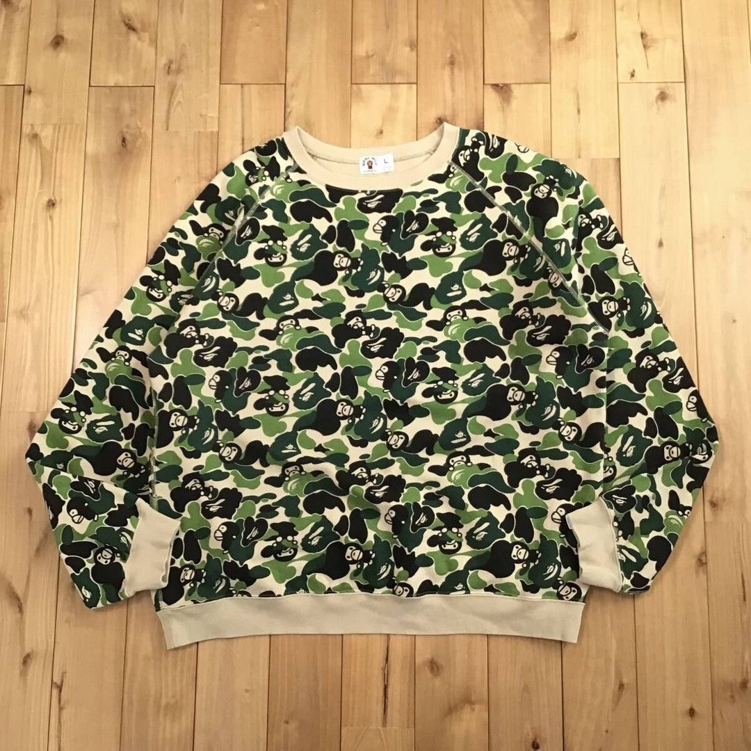 Bape BAPE Milo ABC Camo Green Sweat shirt a bathing ape NIGO Size US L / EU 52-54 / 3 - 2 Thumbnail