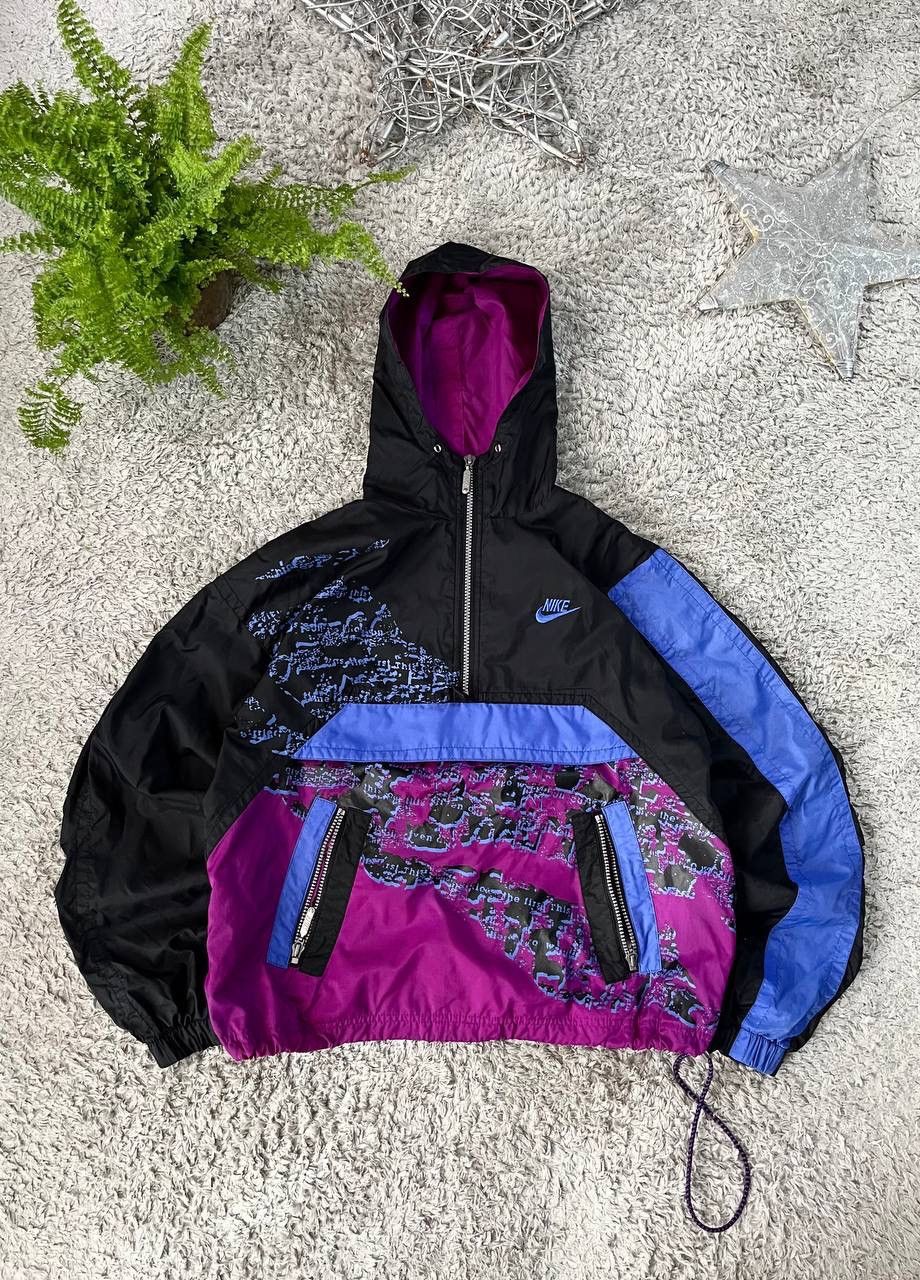 Nike × Vintage 80s Nike Vintage Light Jacket Anorak Streetwear Swoosh Rare Size US M / EU 48-50 / 2 - 1 Thumbnail