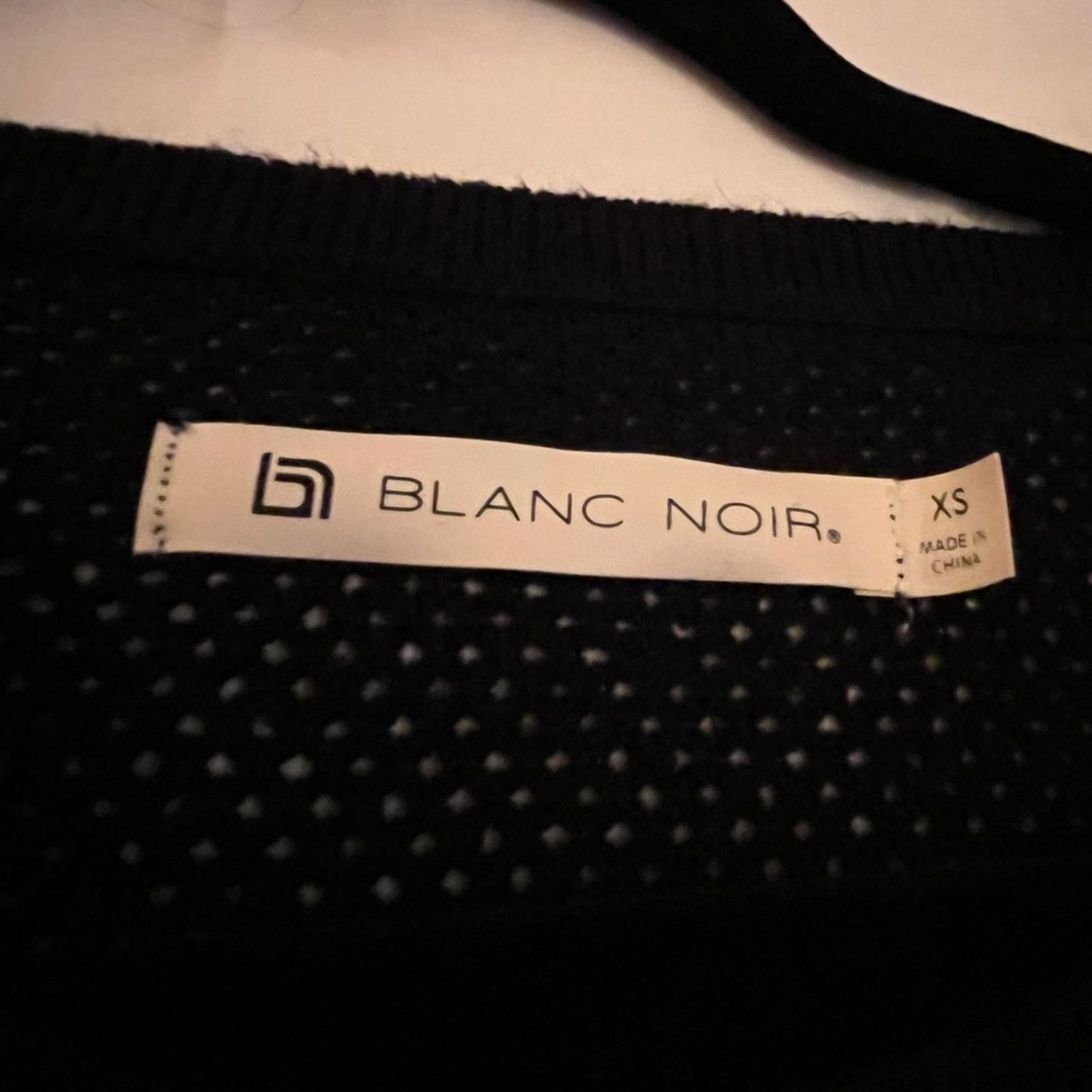 Blanc Noir Blanc Noir Top Light Sweater Black Gray Oversized Mesh Sz XS Size XS / US 0-2 / IT 36-38 - 3 Thumbnail