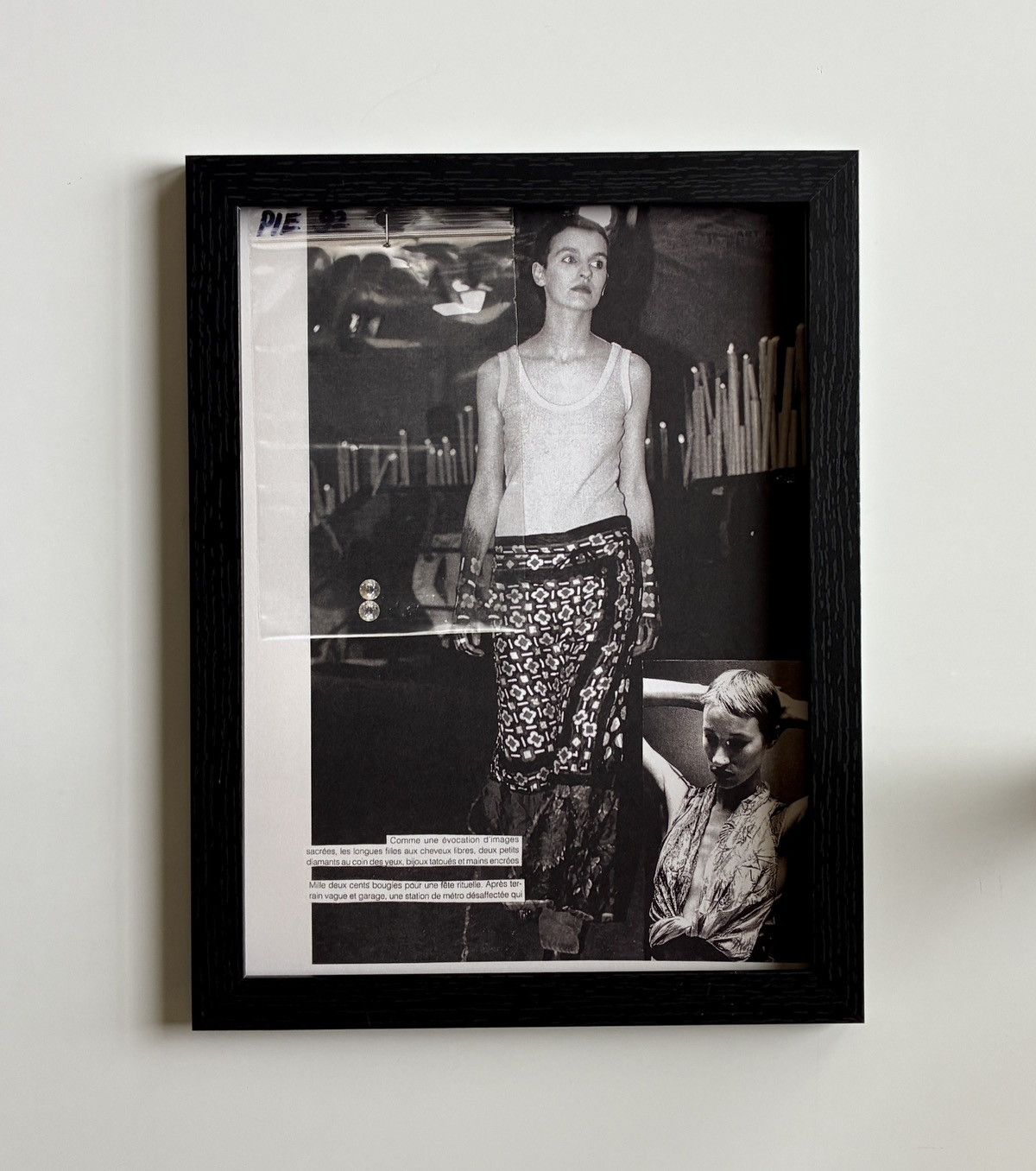 Maison Margiela Maison Margiela Archive Fashion photo framed 9x12 Size ONE SIZE - 1 Thumbnail