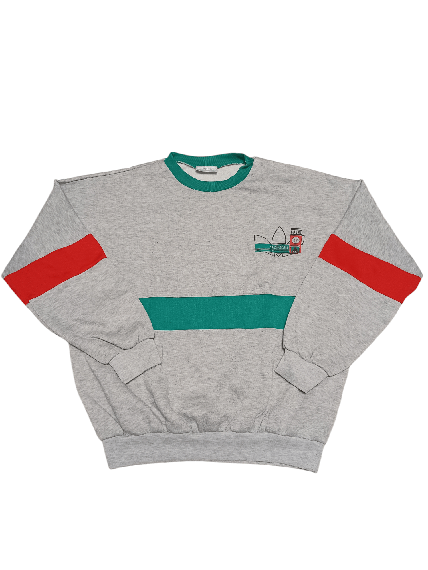 Adidas ADIDAS SPORT VINTAGE 90 BIGLOGO MADE IN SINGAPORE SWEATSHIRT Size US XL / EU 56 / 4 - 3 Thumbnail