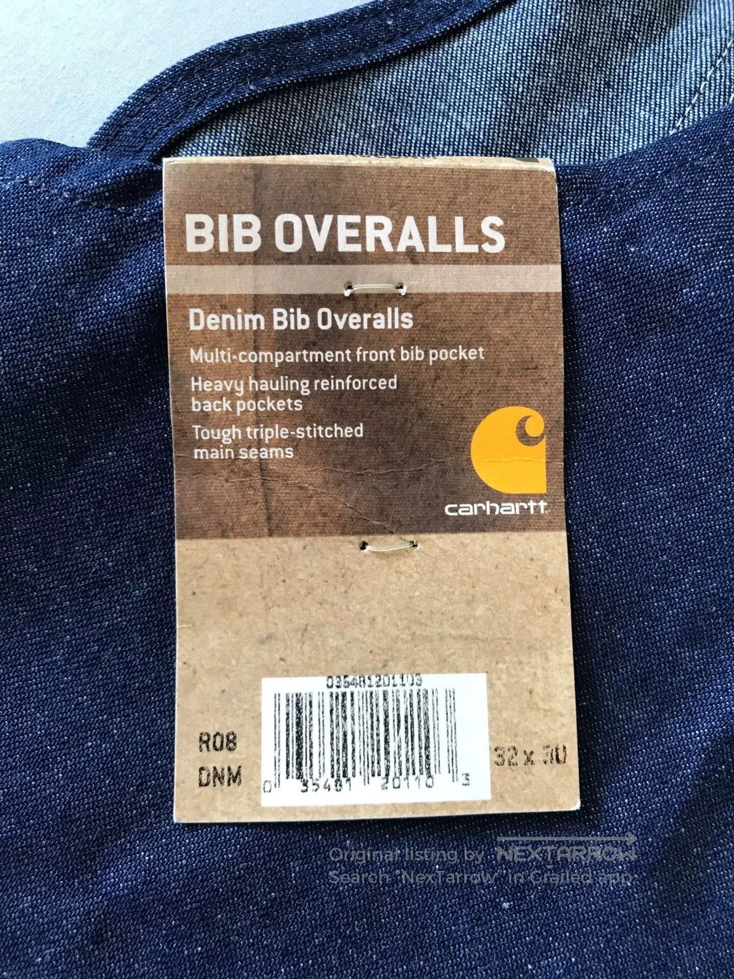 Carhartt Carhartt R08 Denim Overalls W32L30. Size US 32 / EU 48 - 8 Thumbnail
