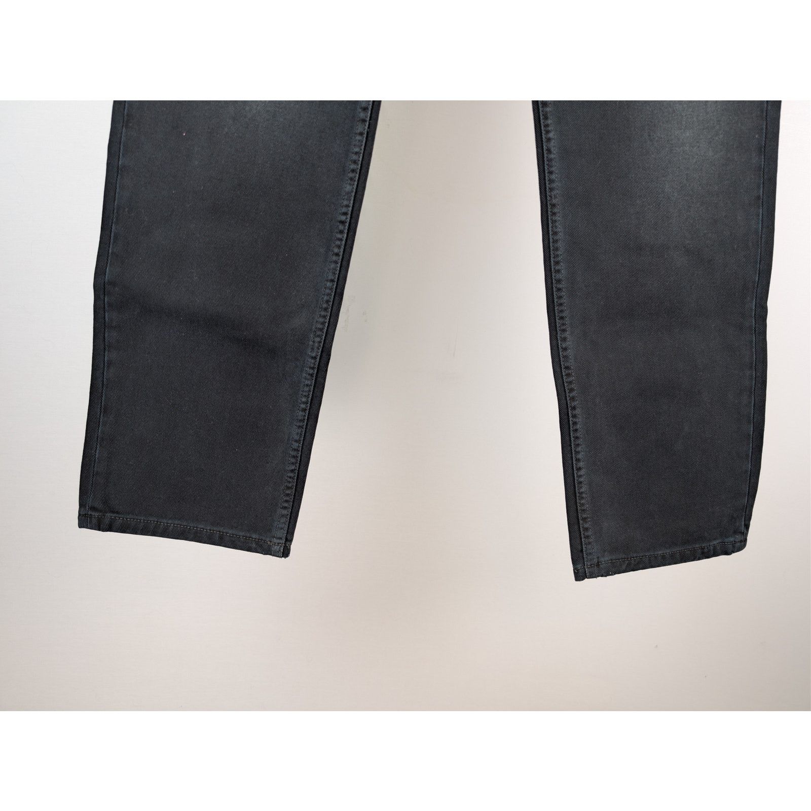 Balenciaga o1rshd1 CCRAB Soft Black Left Hand Denim Jeans Pants Size US 33 - 3 Thumbnail