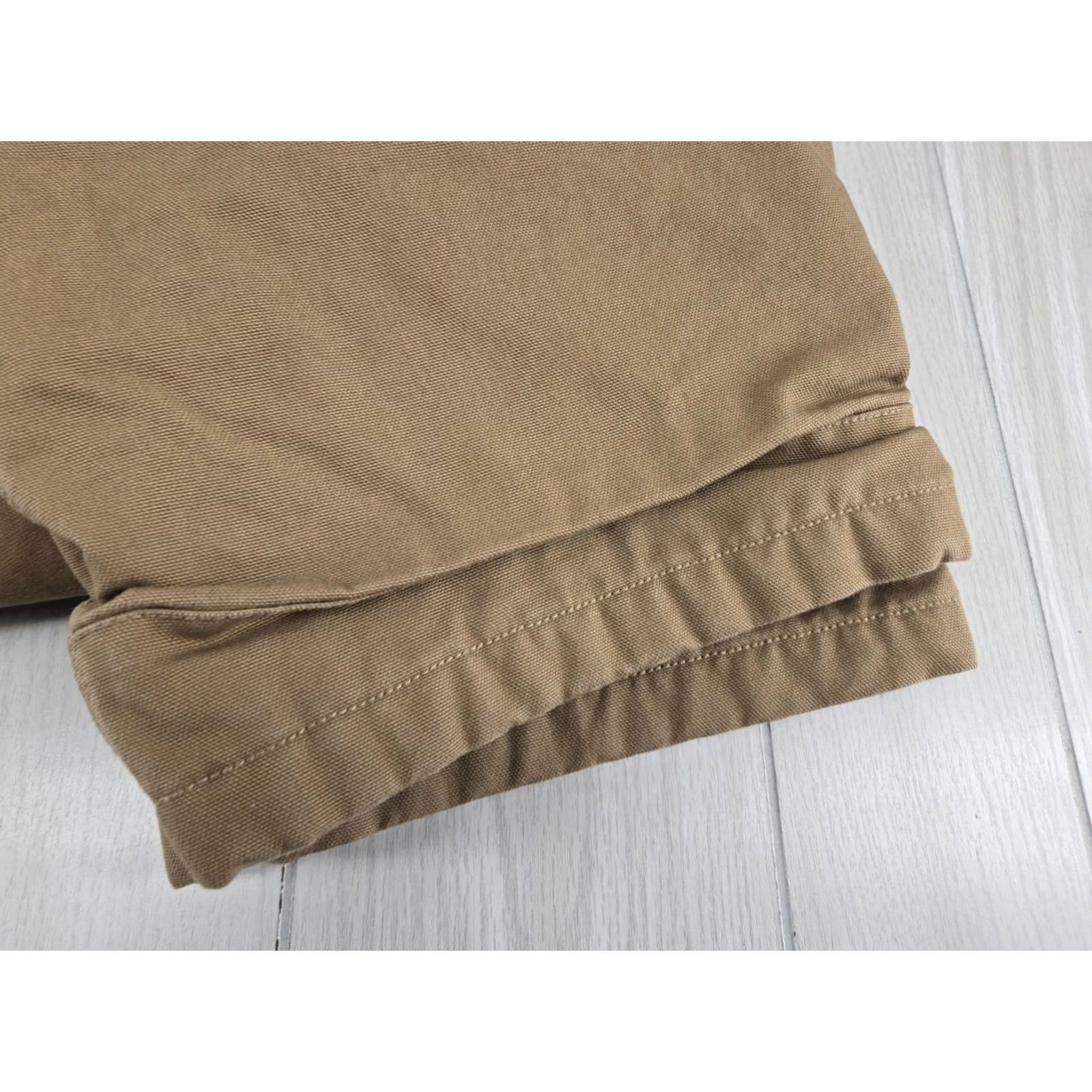 Vintage VINTAGE L.L. Bean Katahdin Iron Works Men’s Fleece Lined Cargo Pants 44/30 Outdoor Cargo Pants Mens Tan Cotton Blend 30 Inseam Straight Leg"} Size US 44 / EU 60 - 6 Thumbnail