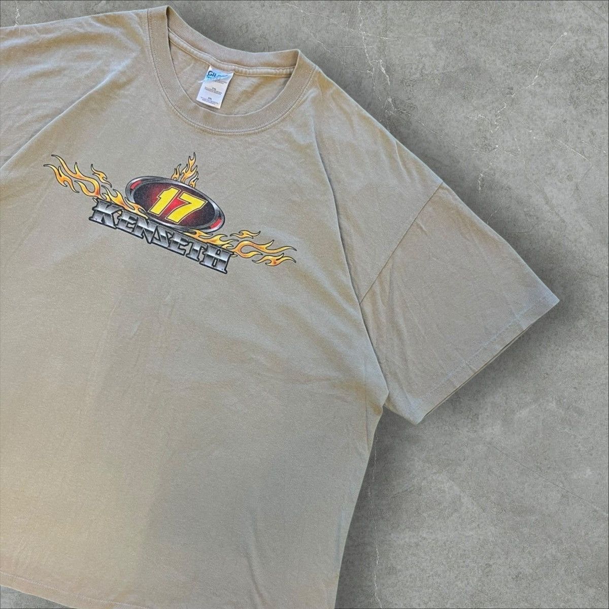 Vintage Matt Kenseth 17 DeWalt Racing NASCAR Flame T shirt Tee Size US XXL / EU 58 / 5 - 6 Thumbnail