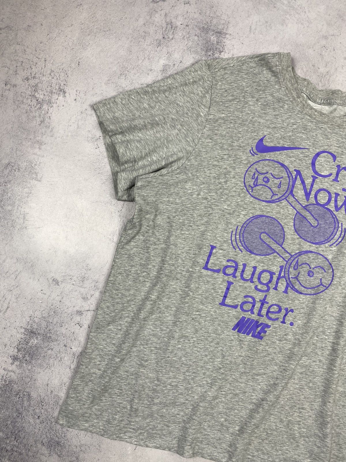 Nike Nike Cry Now Laugh Later Dri Fit Humor Tee Size US L / EU 52-54 / 3 - 4 Thumbnail