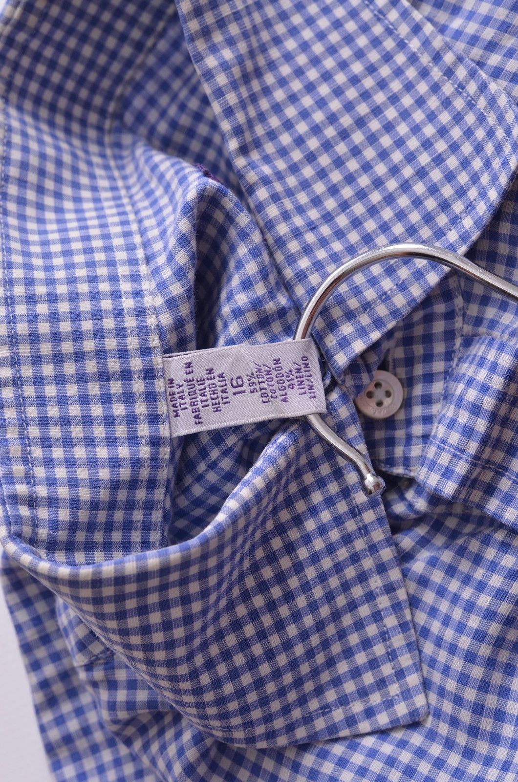 Ralph Lauren Vintage Polo Ralph Lauren Purple Check Button shirt Size US XL / EU 56 / 4 - 5 Thumbnail