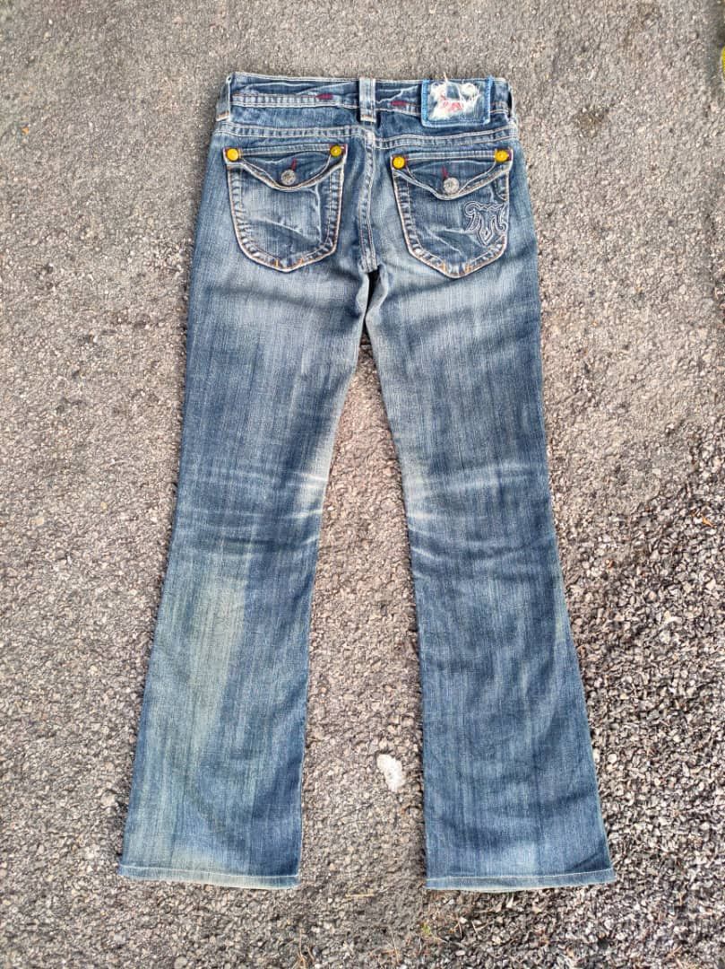 Mek Denim FLARE VINTAGE MEK DENIM JEANS DENIM PANTS Size US 27 - 2 Thumbnail