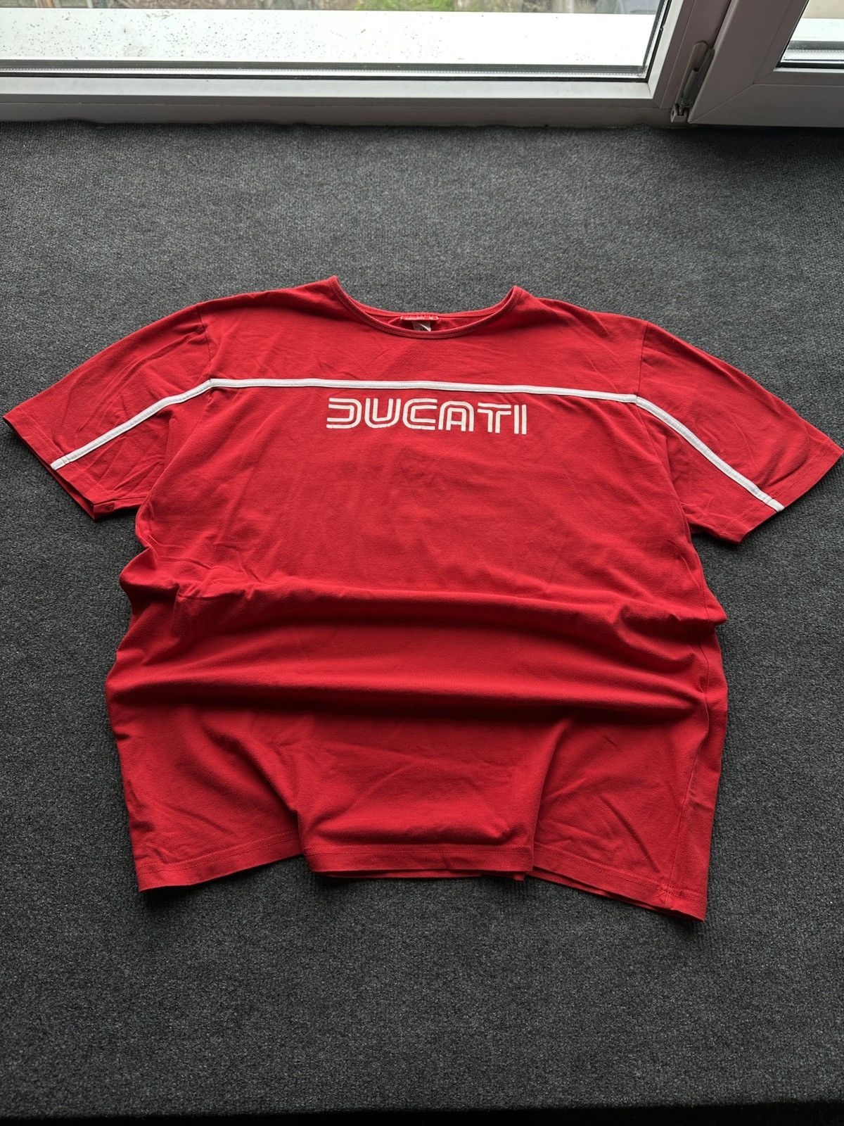 Ducati DUCATI 🚨 RACING RED TEE BIG LOGO MOTORCYCLE MOTO SPORT Size US XL / EU 56 / 4 - 1 Thumbnail