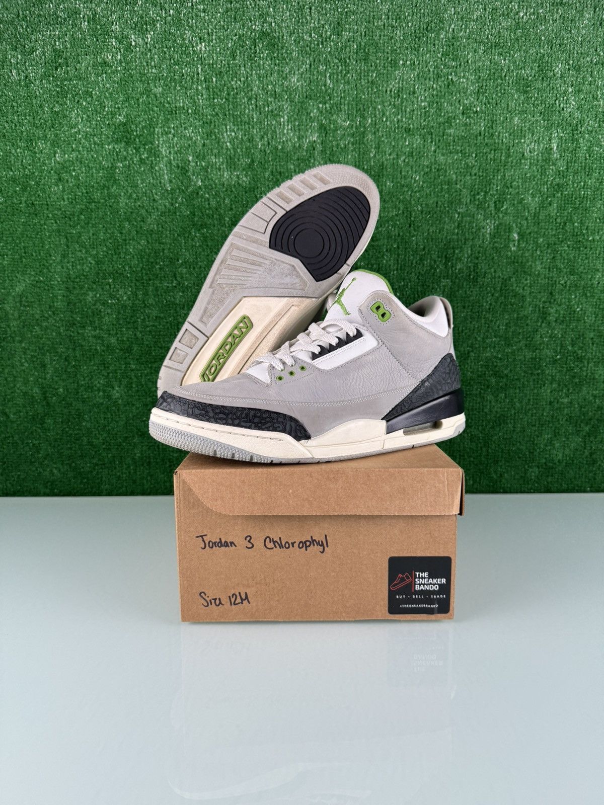 Jordan Brand Jordan 3 Retro Chlorophyll Size US 12 / EU 45 - 1 Thumbnail