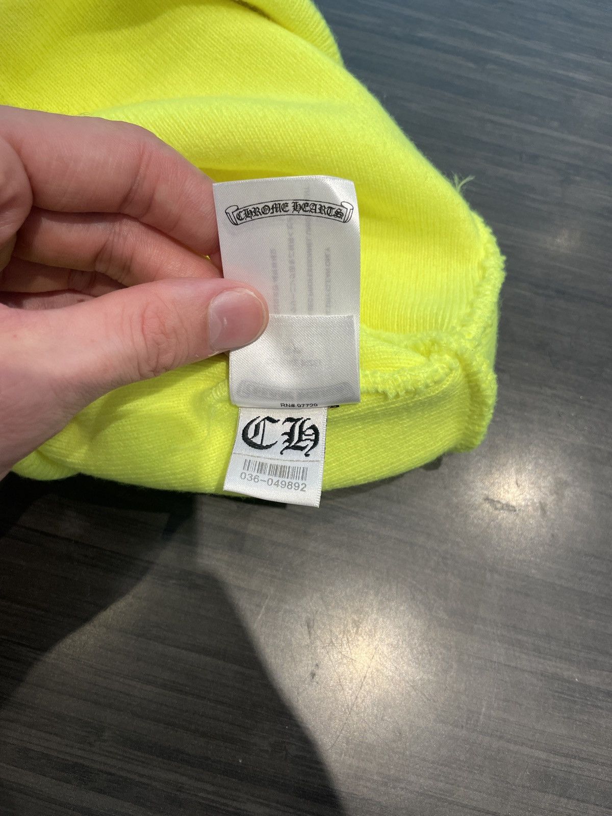 Chrome Hearts Chrome Hearts Beanie Lime Size ONE SIZE - 6 Thumbnail