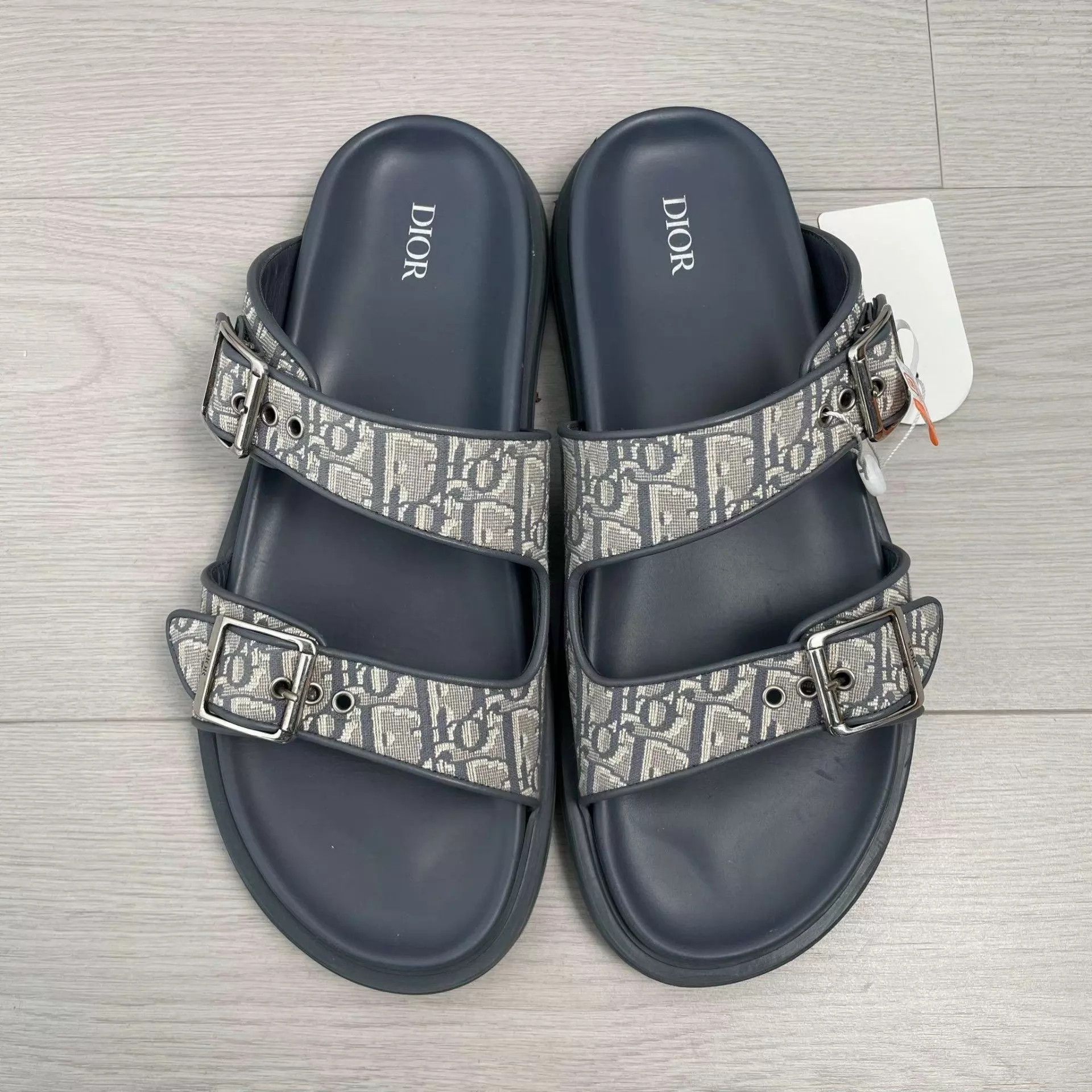 Dior Dior Oblique blue slippers 44 Size US 11 / EU 44 - 1 Thumbnail