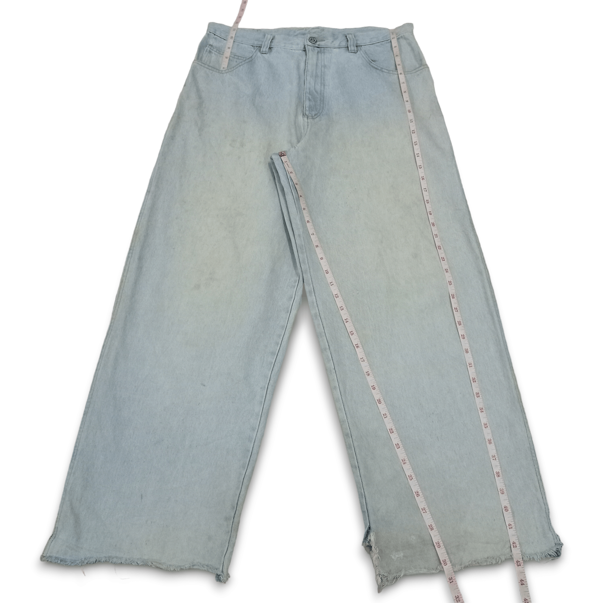 Japanese Brand Vintage Japanese Brand Dirt Washed Distressed Baggy Jeans Size US 36 / EU 52 - 10 Thumbnail