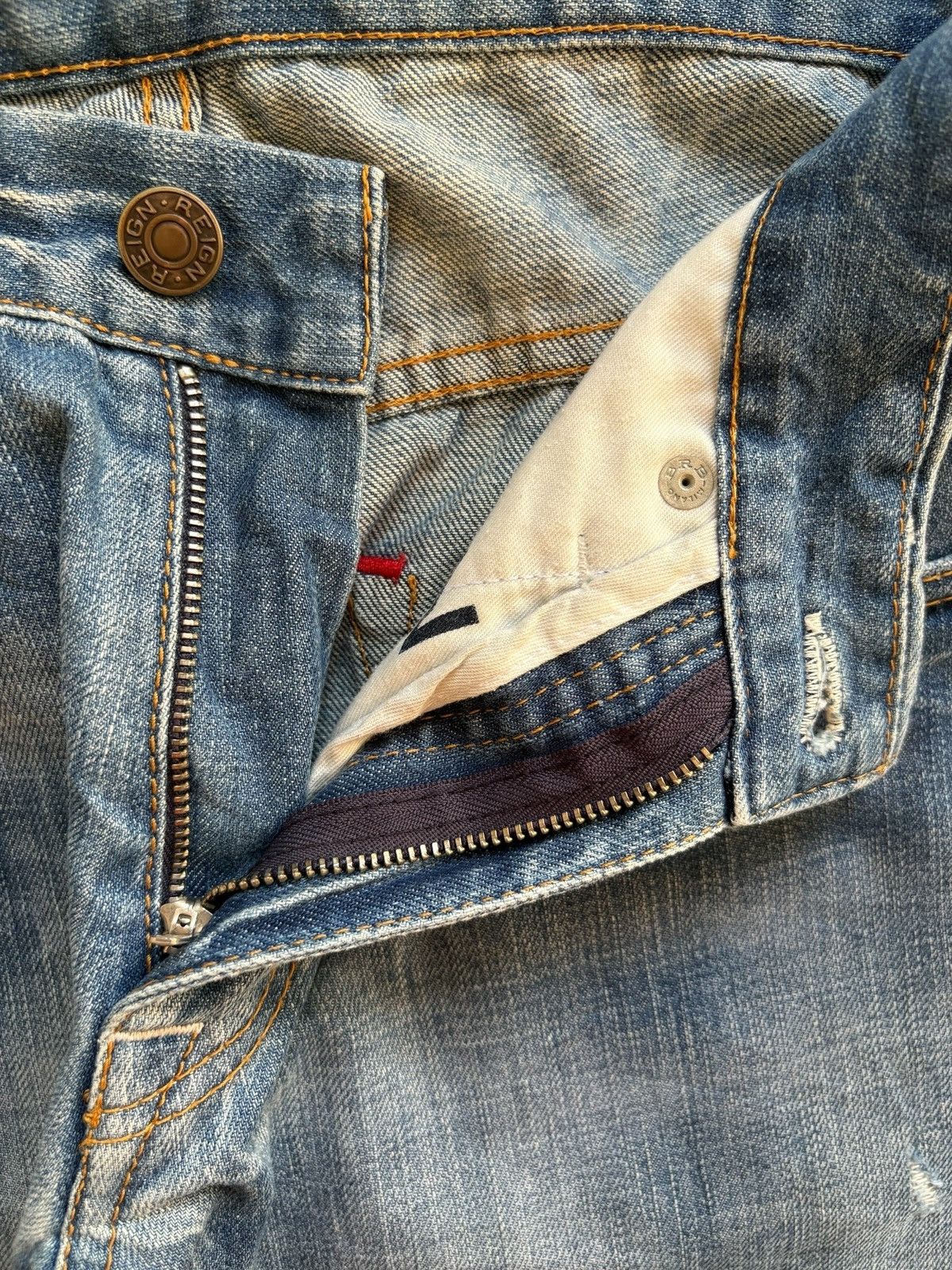 Japanese Brand × Kapital Vintage Japanese Brand Patches Distressed Rippped Loose Jean Size US 29 - 9 Thumbnail