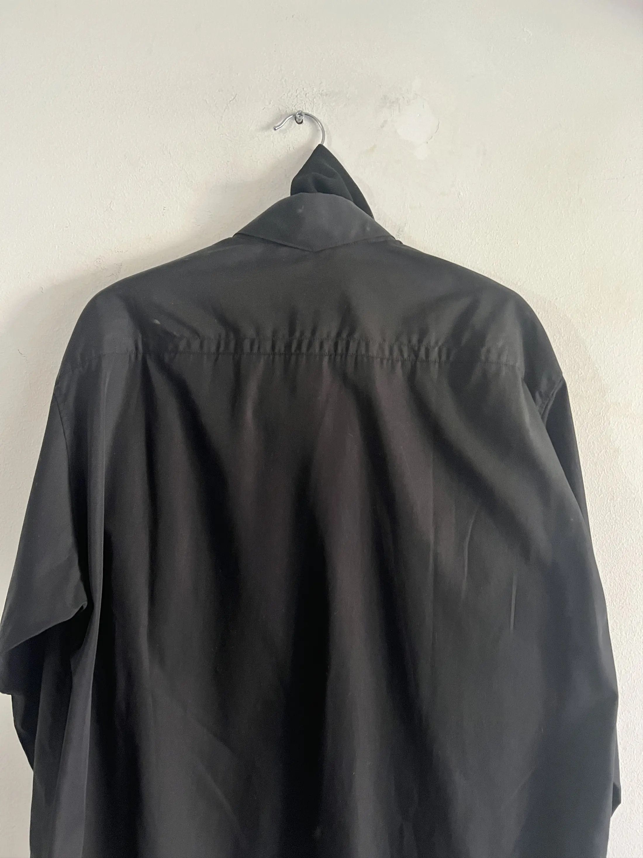 Y's Black Double Layered Shirt Size US M / EU 48-50 / 2 - 10 Thumbnail