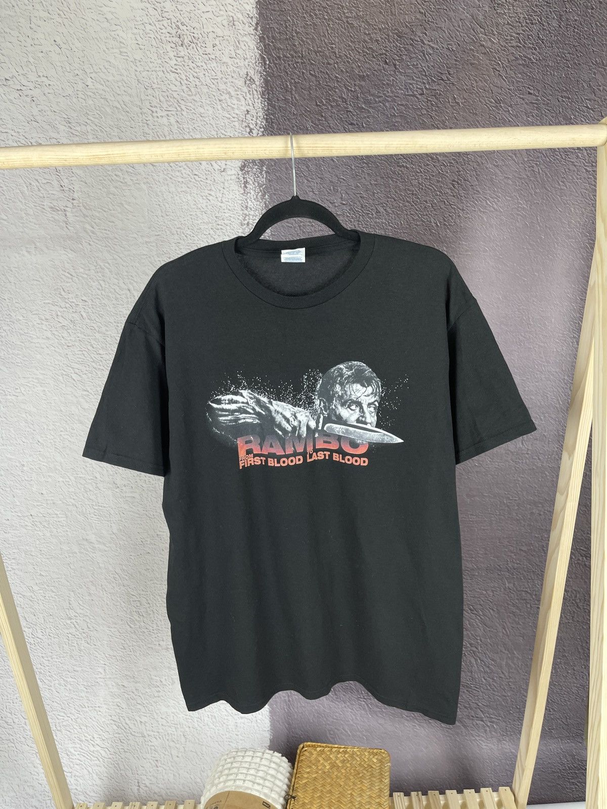 Delta Delta vintage y2k Rambo from first blood to last blood tee Size US L / EU 52-54 / 3 - 1 Thumbnail