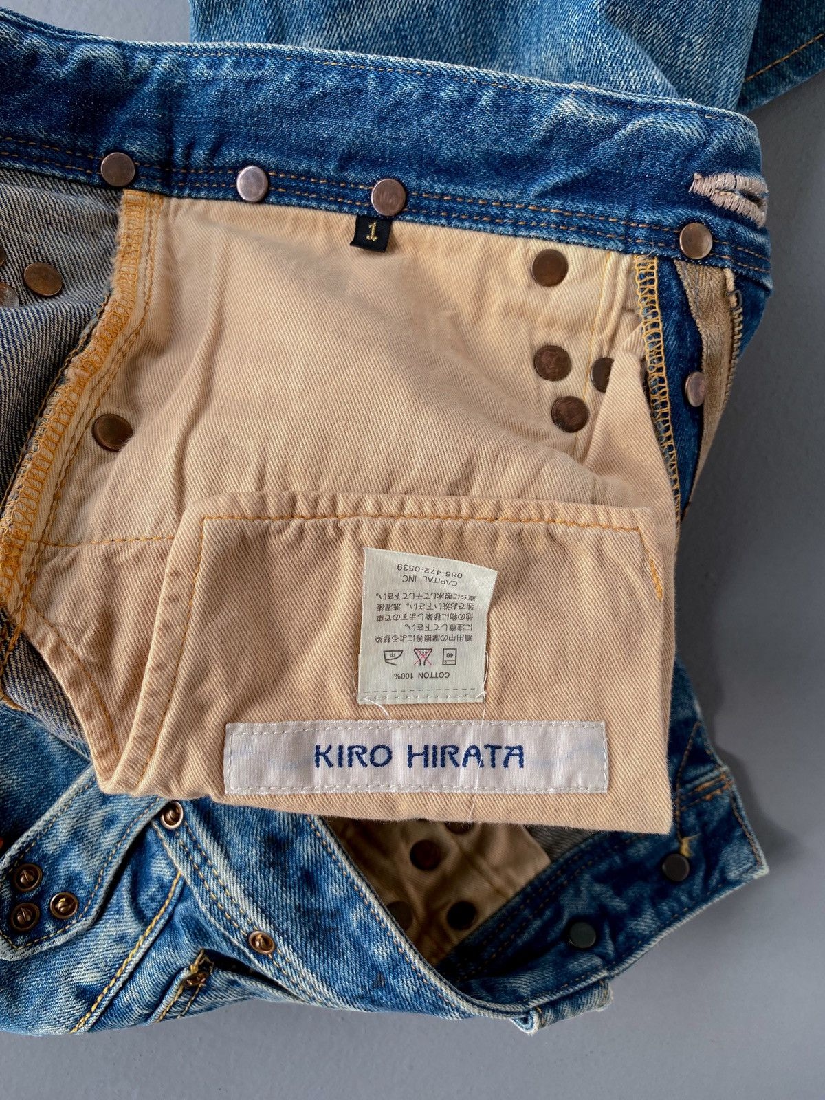 Kapital Kapital Bootcut Flared Flare Denim Painted Jeans Size US 28 / EU 44 - 9 Thumbnail