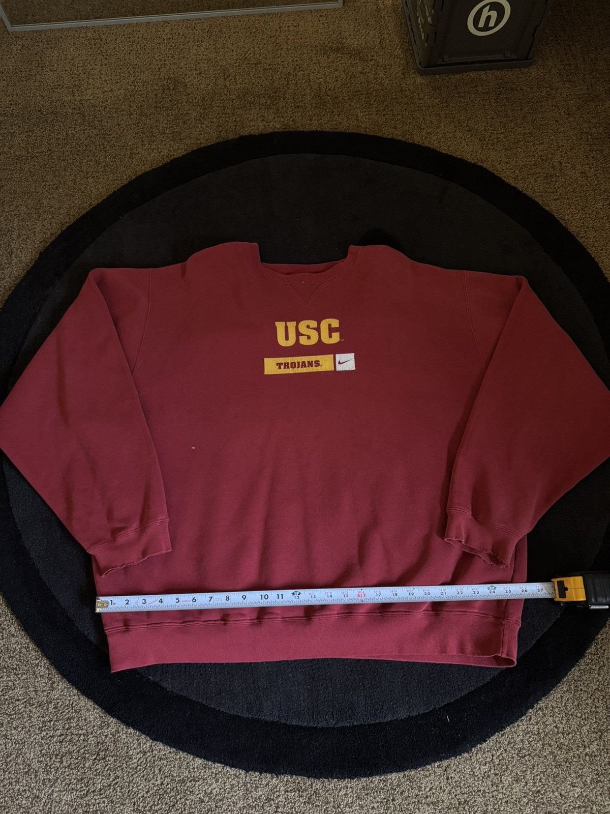 Nike × Vintage Vintage Nike USC Trojans Crewneck XXL Size US XXL / EU 58 / 5 - 1 Thumbnail
