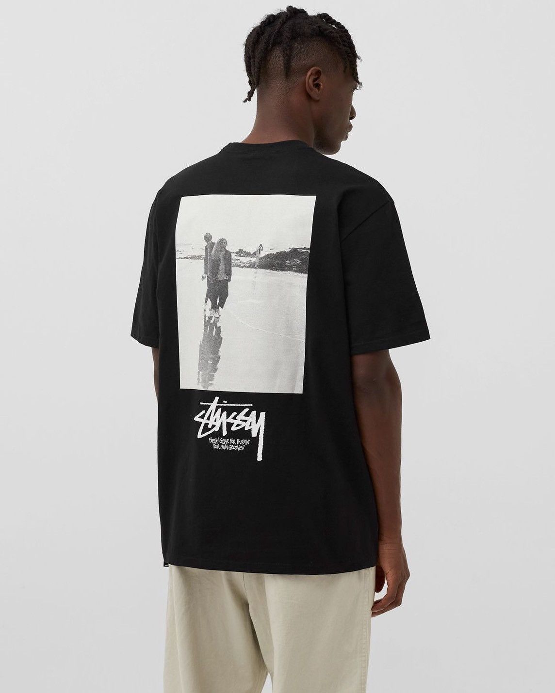 Stussy STUSSY LOW TIDE TEE BLACK Size US M / EU 48-50 / 2 - 6 Thumbnail