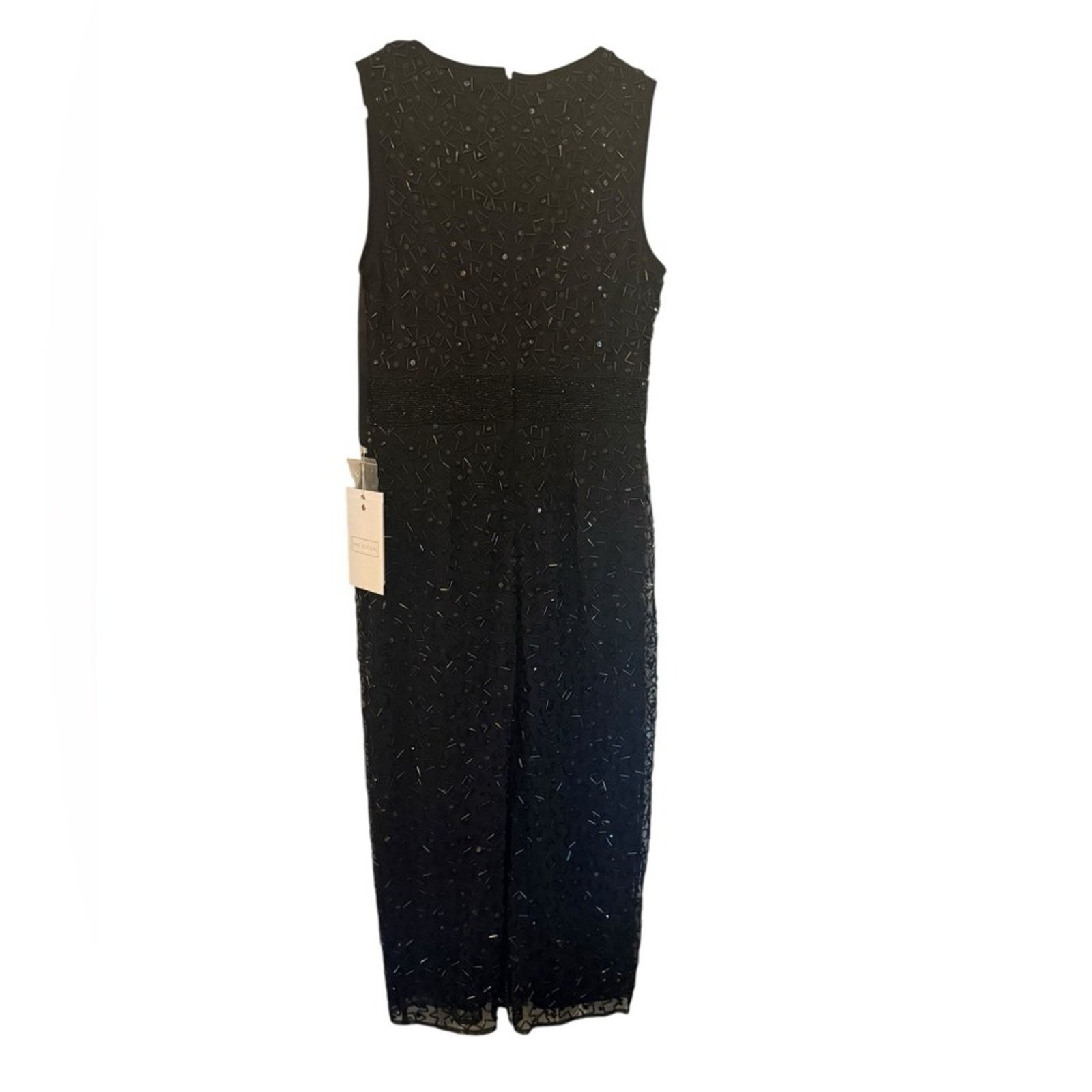 Designer Mac Duggal 93758 Geometric Embellished Sleeveless Dress 8 Size M / US 6-8 / IT 42-44 - 5 Thumbnail
