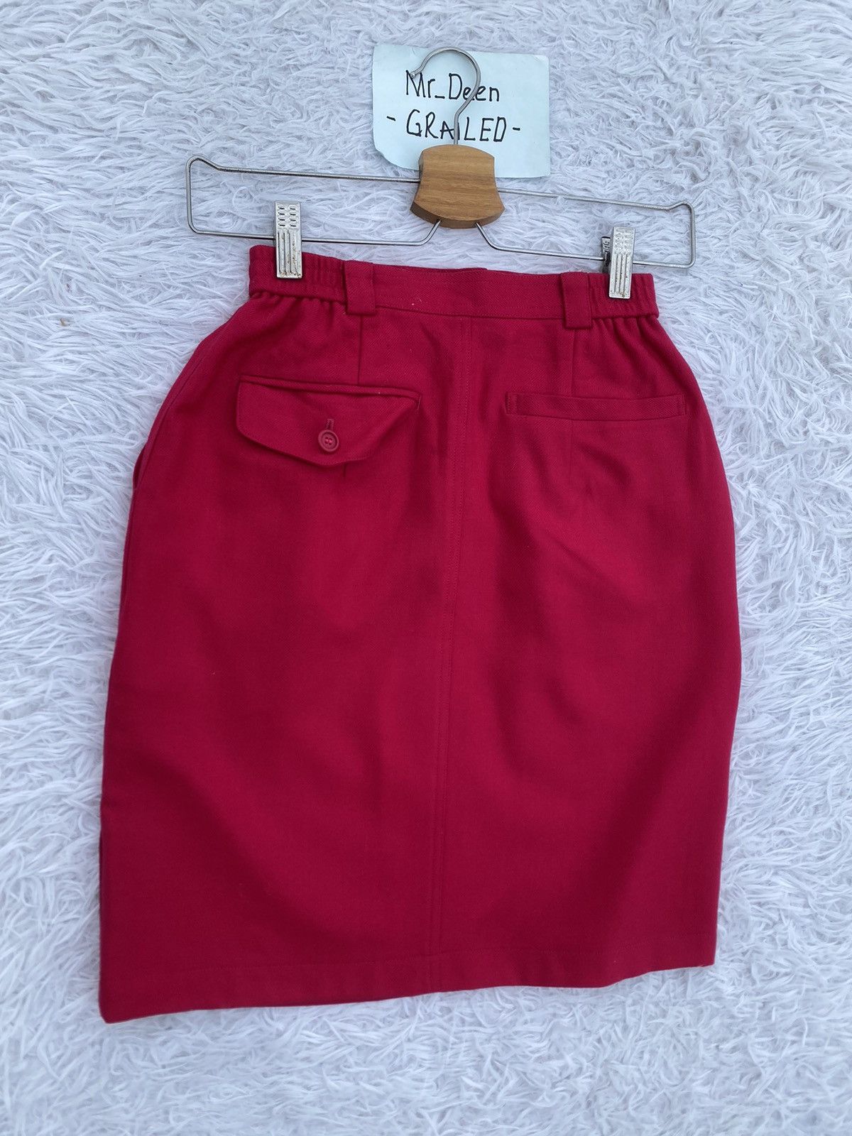 Christian Dior Monsieur Rare Vintage 90s Christian Dior Red Skirt Size 27" / US 4 / IT 40 - 14 Thumbnail