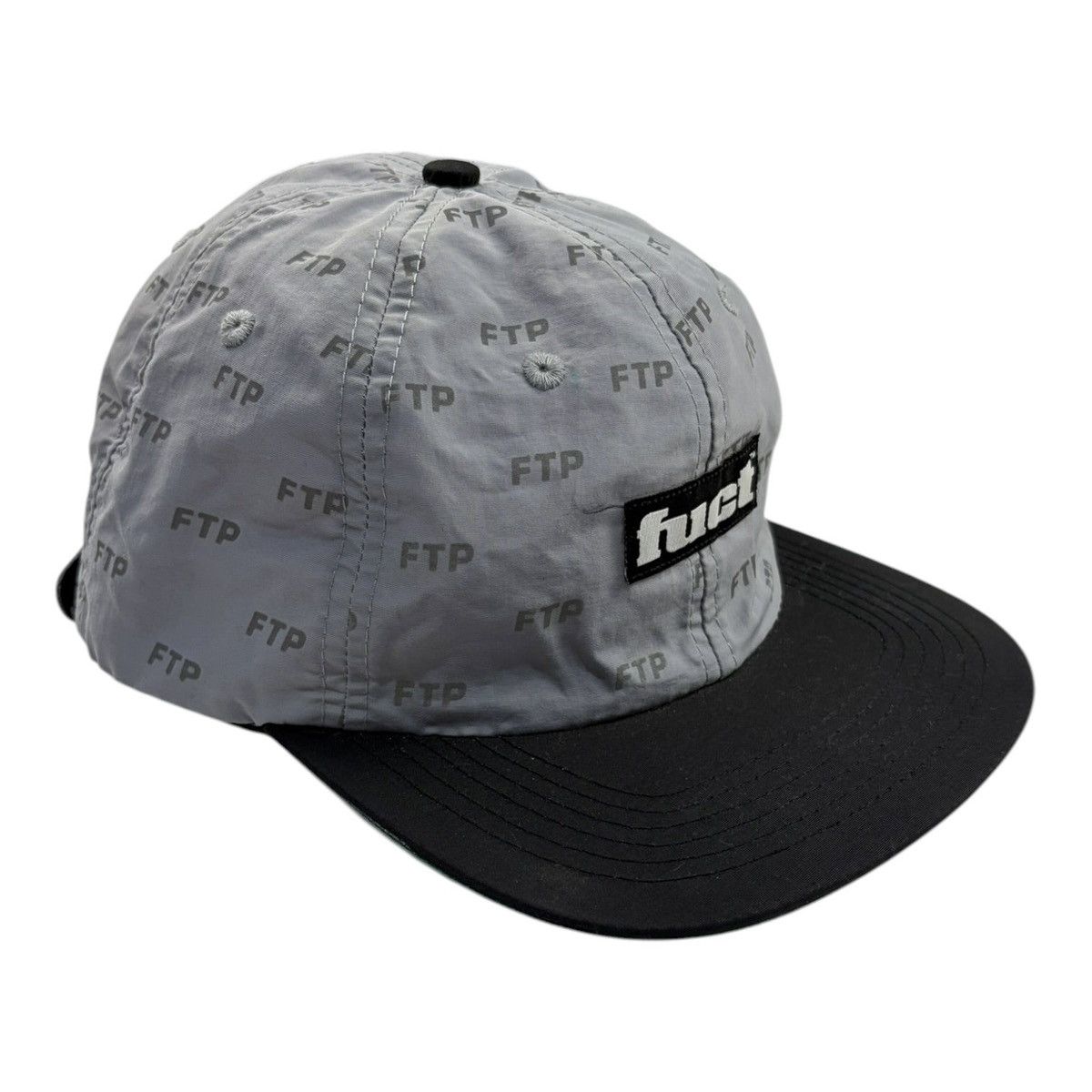 FUCT × Fuck The Population FTP x FUCT Collab 6-Panel Hat Grey Reflective 3M Size ONE SIZE - 3 Thumbnail