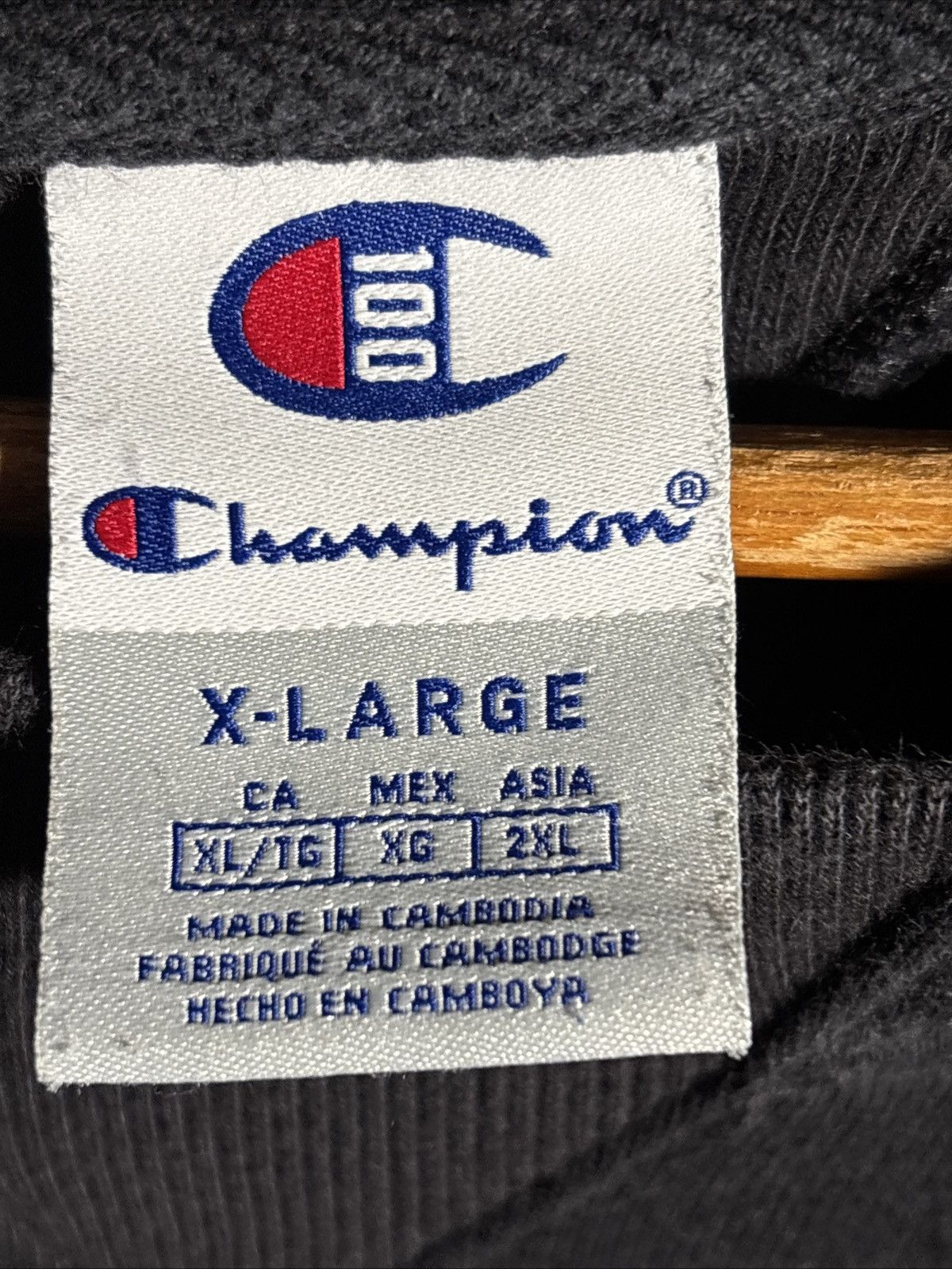 Champion Champion Powerblend Men's Hoodie, Script Logo - Black, XL Size US M / EU 48-50 / 2 - 3 Thumbnail