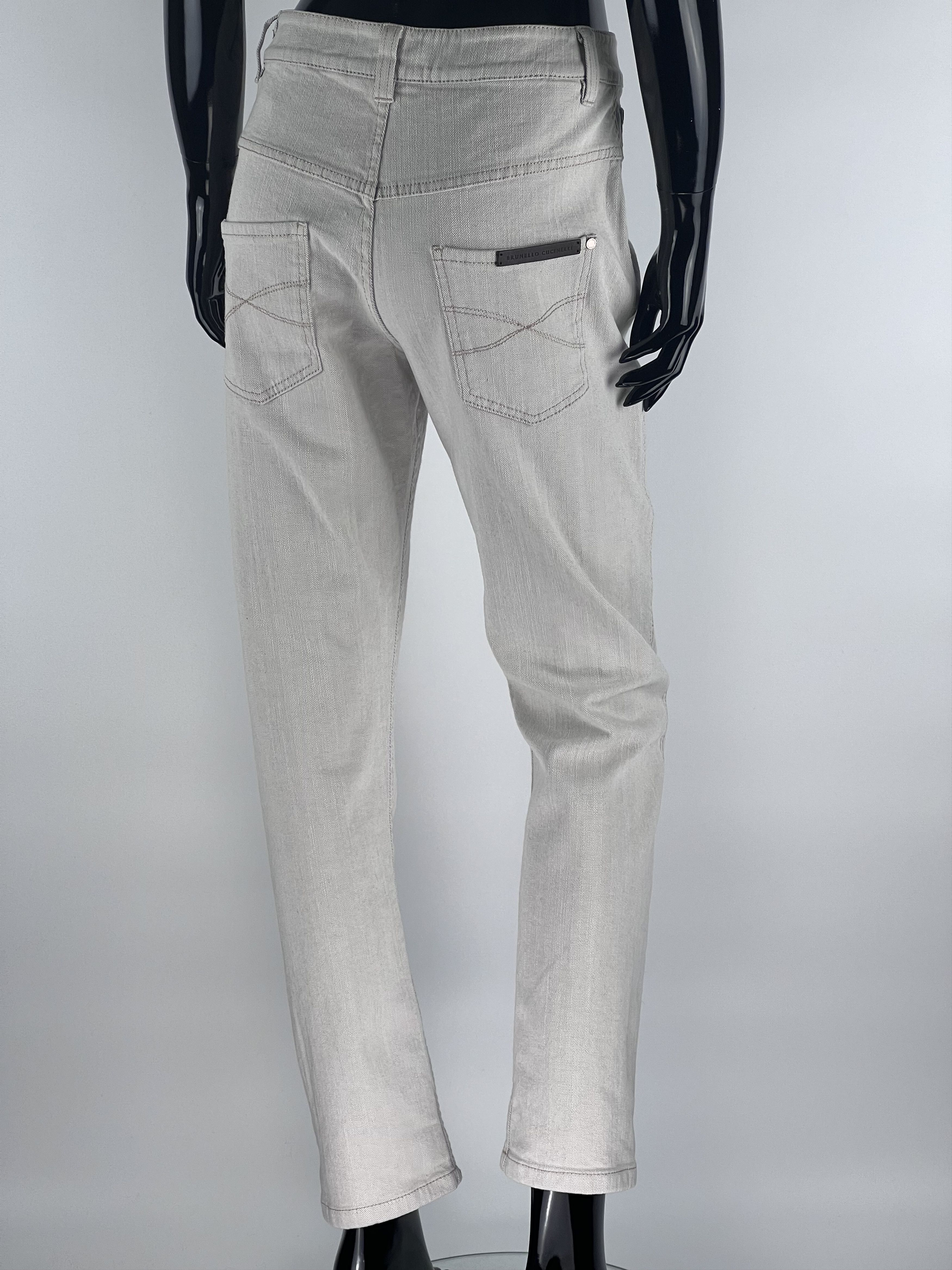 Brunello Cucinelli Brunello Cucinelli Gray Jeans Size IT40 Size 27" / US 4 / IT 40 - 3 Thumbnail