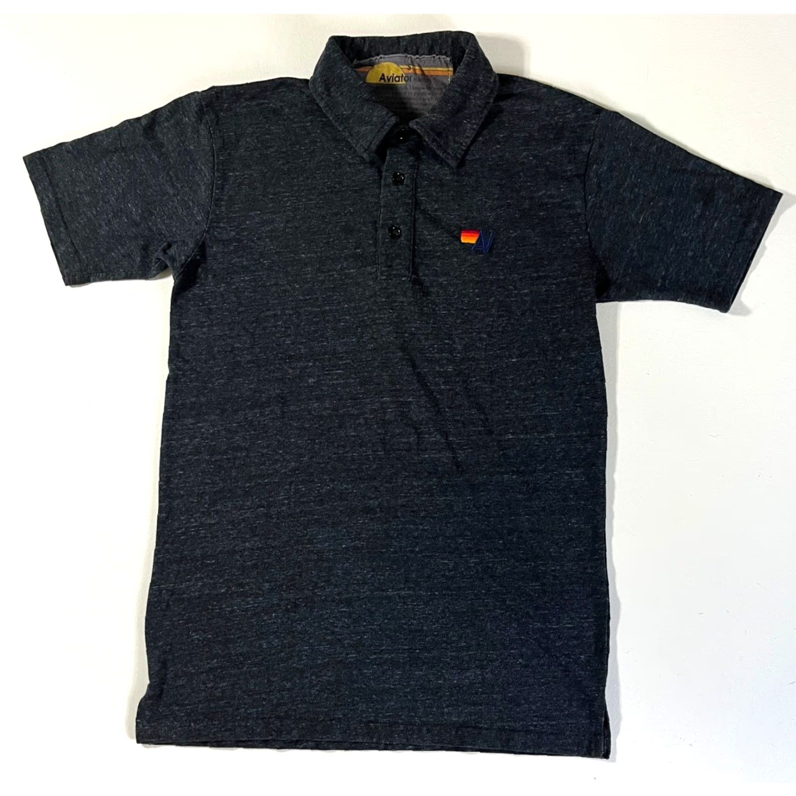 Aviator Nation Aviator Nation Polo Shirt Mens Short Sleeve Logo Charcoal Size S Men’s Polo Shirt Charcoal Aviator Nation Logo Polo Shirt Size US S / EU 44-46 / 1 - 6 Thumbnail