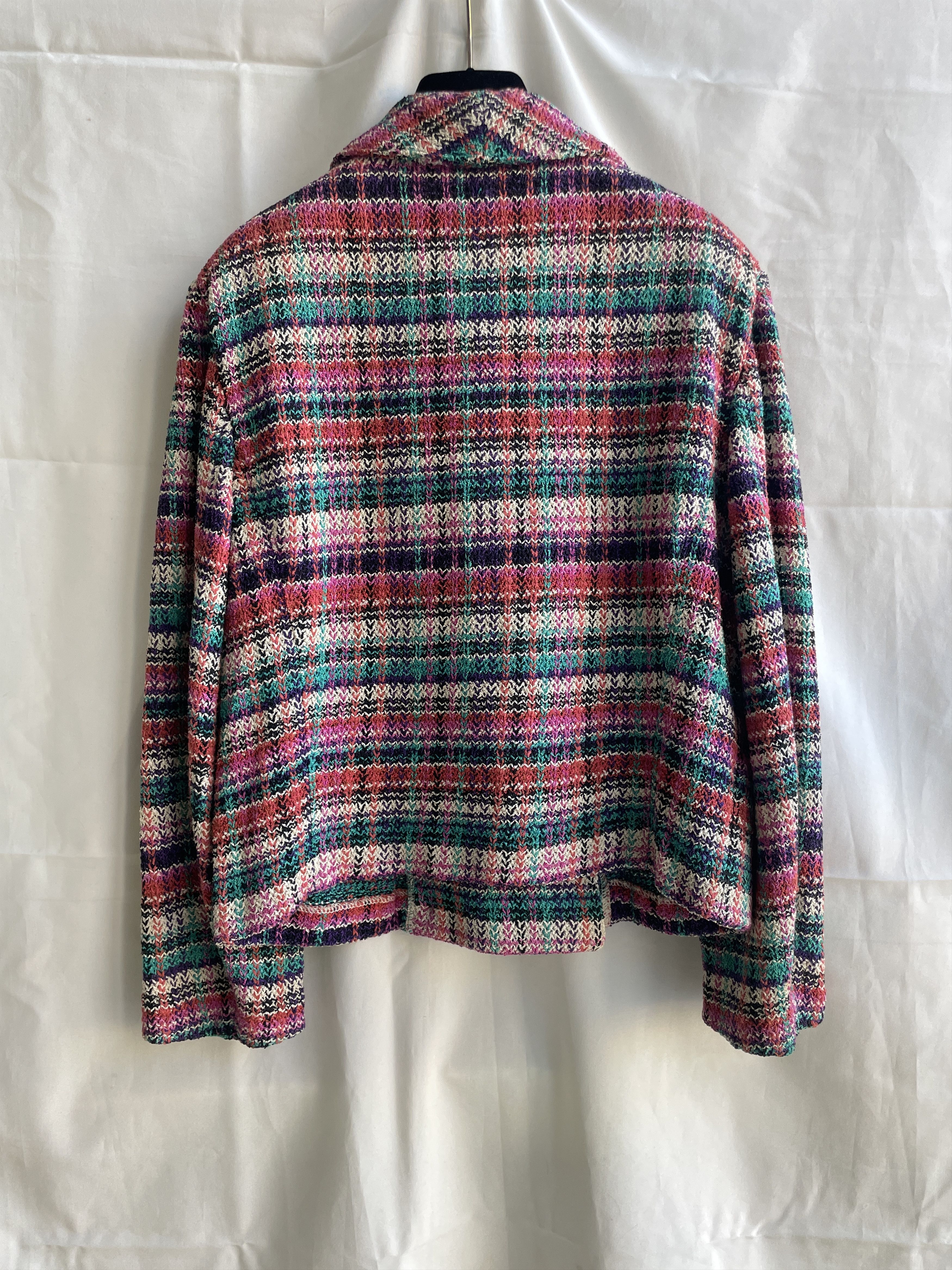 Missoni Missoni Vintage 90's Womens Woven Double Breasted Blazer Size L / US 10 / IT 46 - 2 Thumbnail