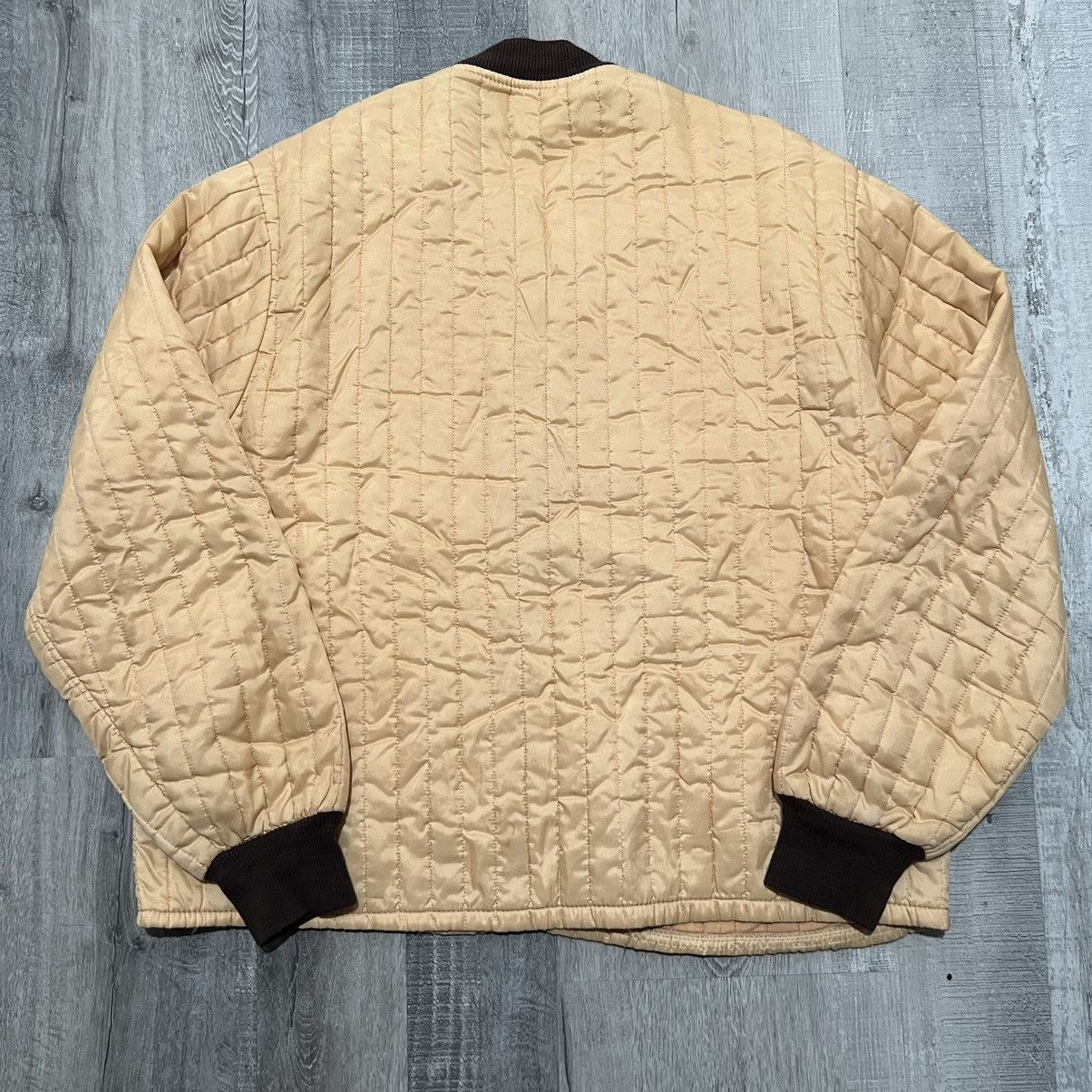 Original Montgomery × Vintage VTG Western Field Quilted Full Zip Beige Montgomery Ward Size US L / EU 52-54 / 3 - 3 Thumbnail