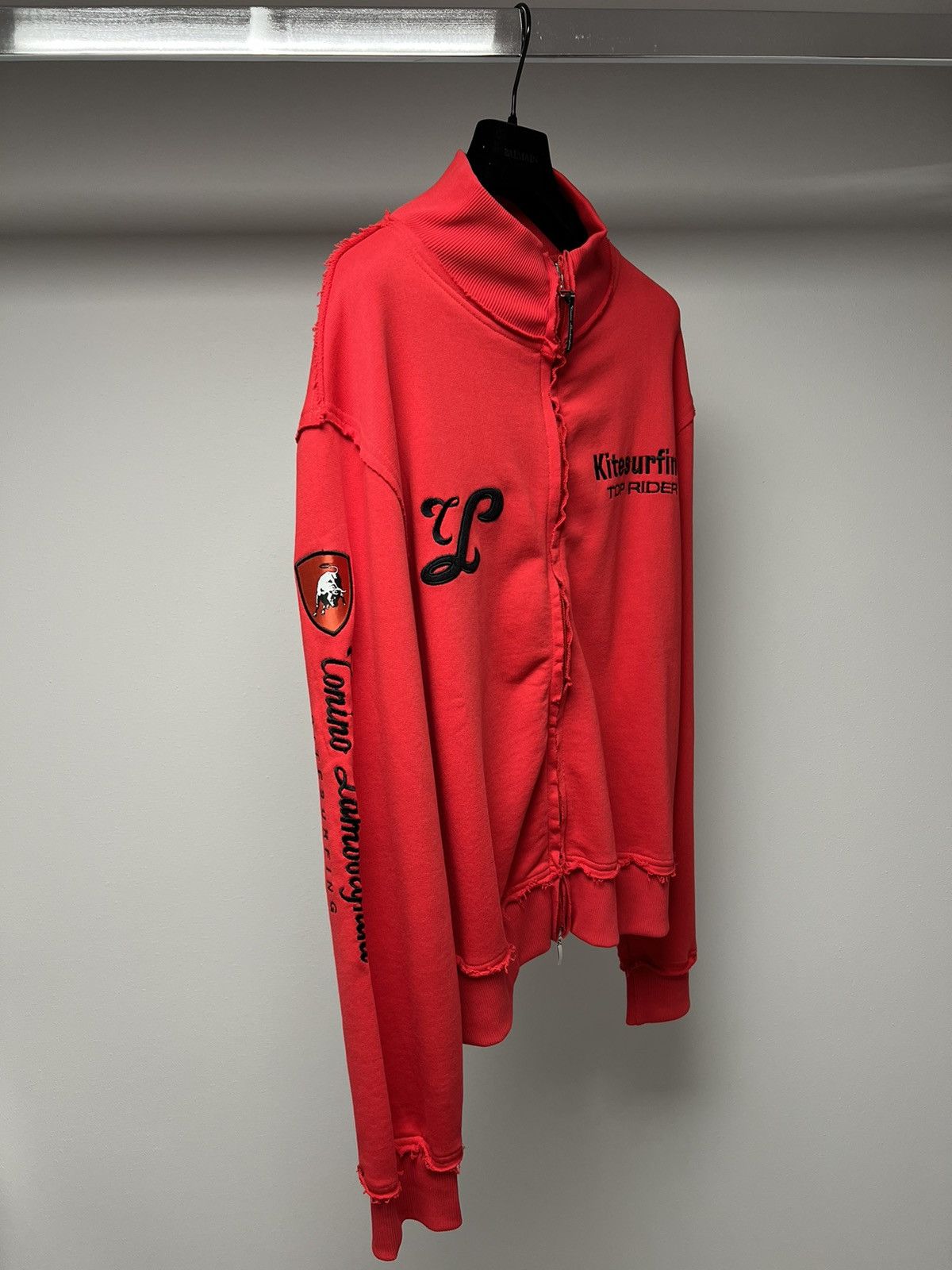 Lamborghini CORINO LAMBORGHINI / KITESURFING, RED SWEATSHIRT W / ZIPPER Size US XL / EU 56 / 4 - 3 Thumbnail