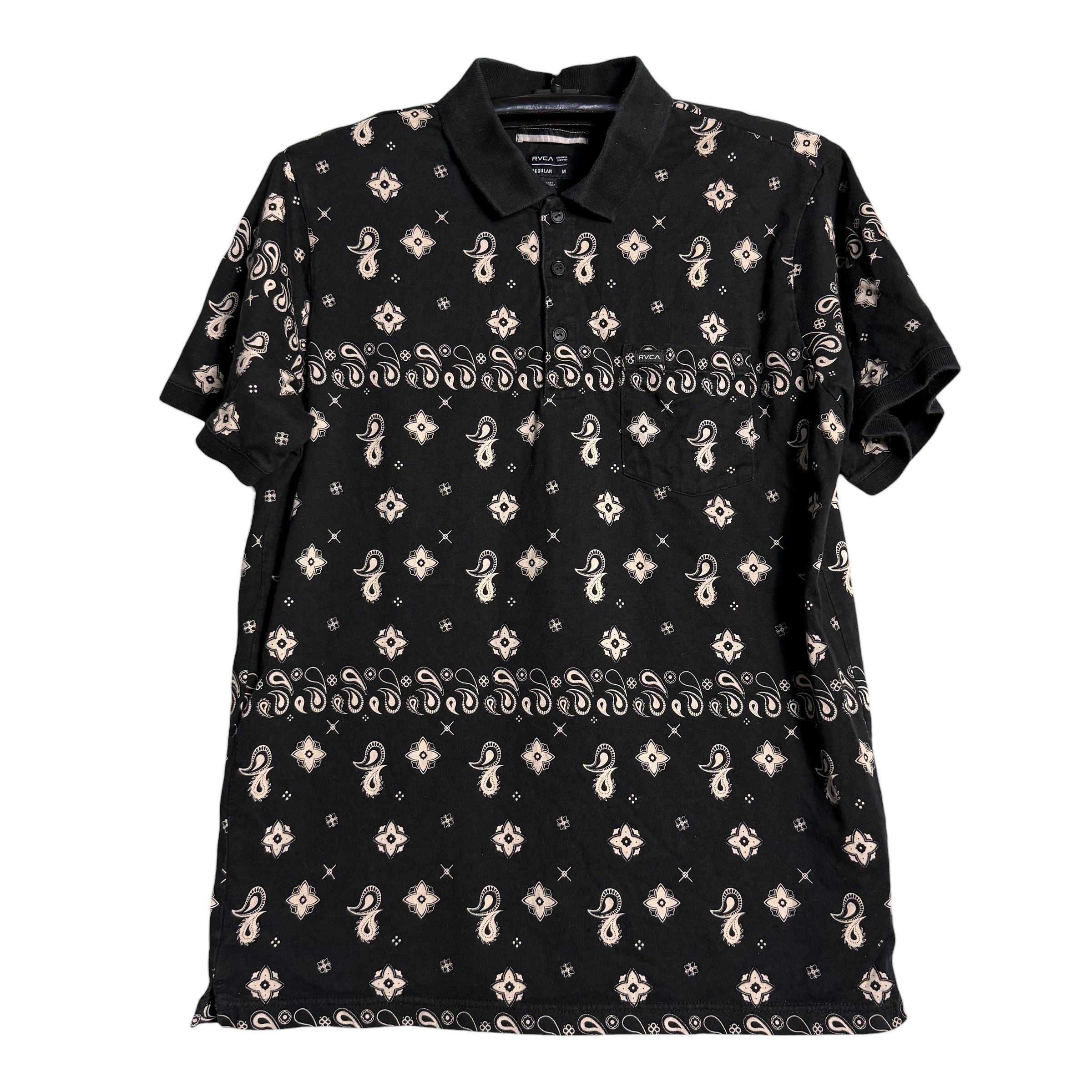 RVCA 🔥RARE🔥RVCA All-Over Paisley Polo Shirt Size US M / EU 48-50 / 2 - 1 Thumbnail