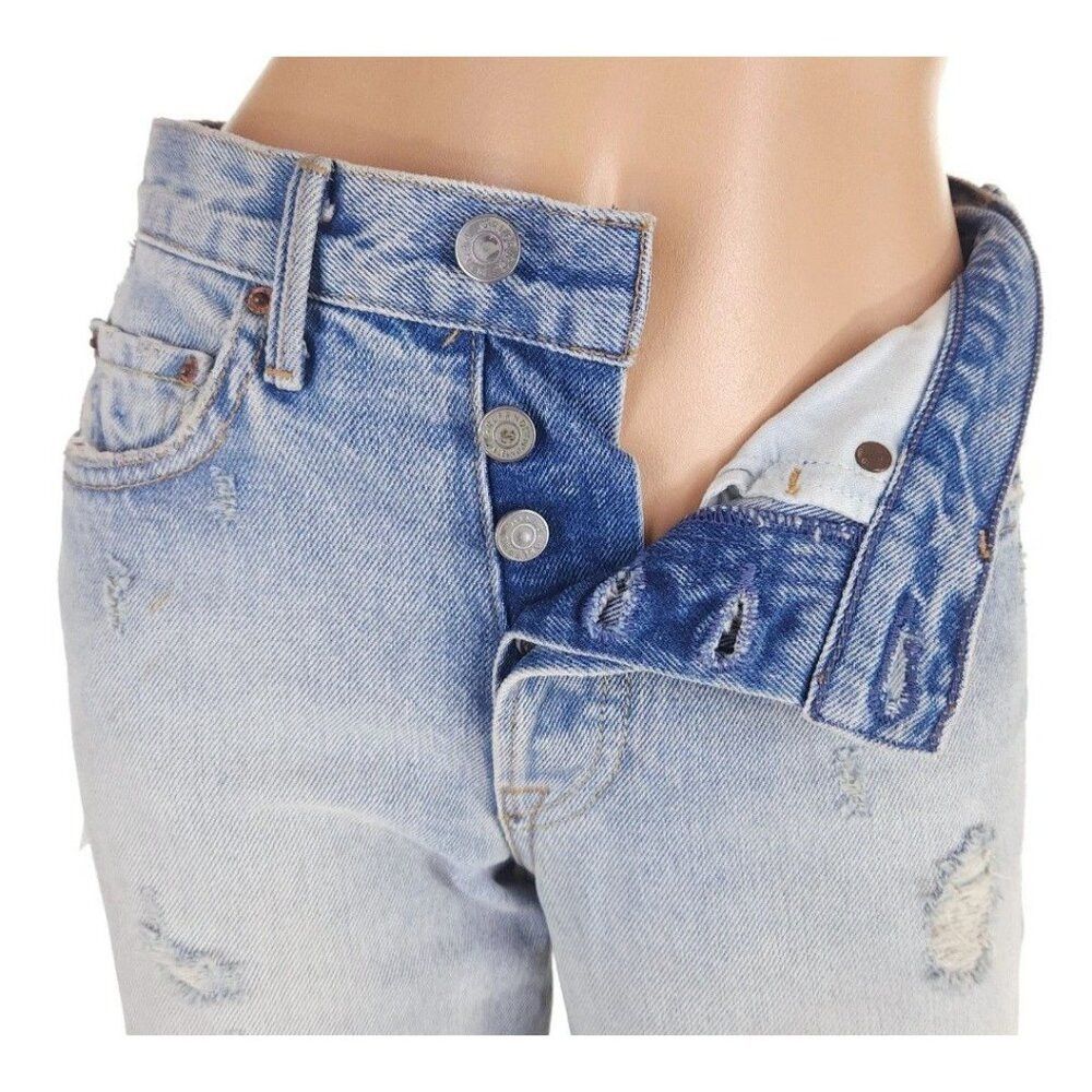 GRLFRND GRLFRND Karolina High-Rise Raw Edge Jeans 24 XXS Dont Cry Size 25" / US 0 / IT 36 - 5 Thumbnail