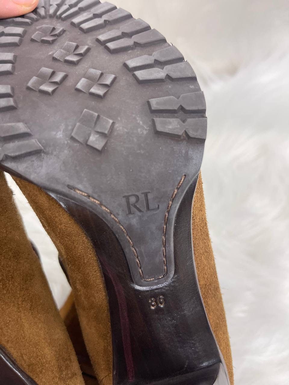 Ralph Lauren Purple Label Ralph Lauren Purple Label Suede Buckle Boots Brown Size US 6 / IT 36 - 8 Thumbnail