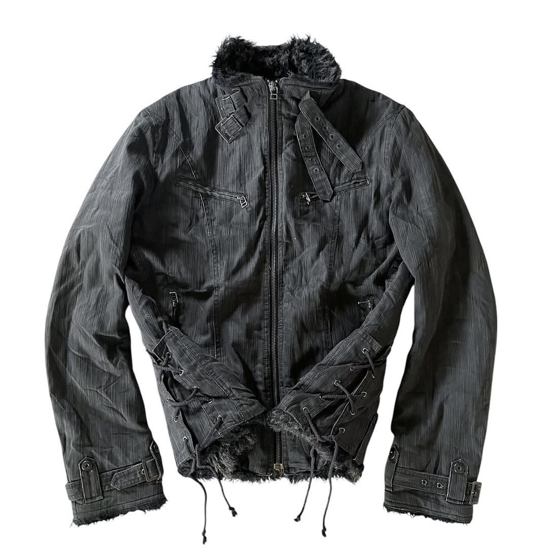Le Grande Bleu (L.G.B.) 💸NEED GONE💸LGB Style Mossimo Bondage Fur Denim Jacket Size US L / EU 52-54 / 3 - 3 Thumbnail