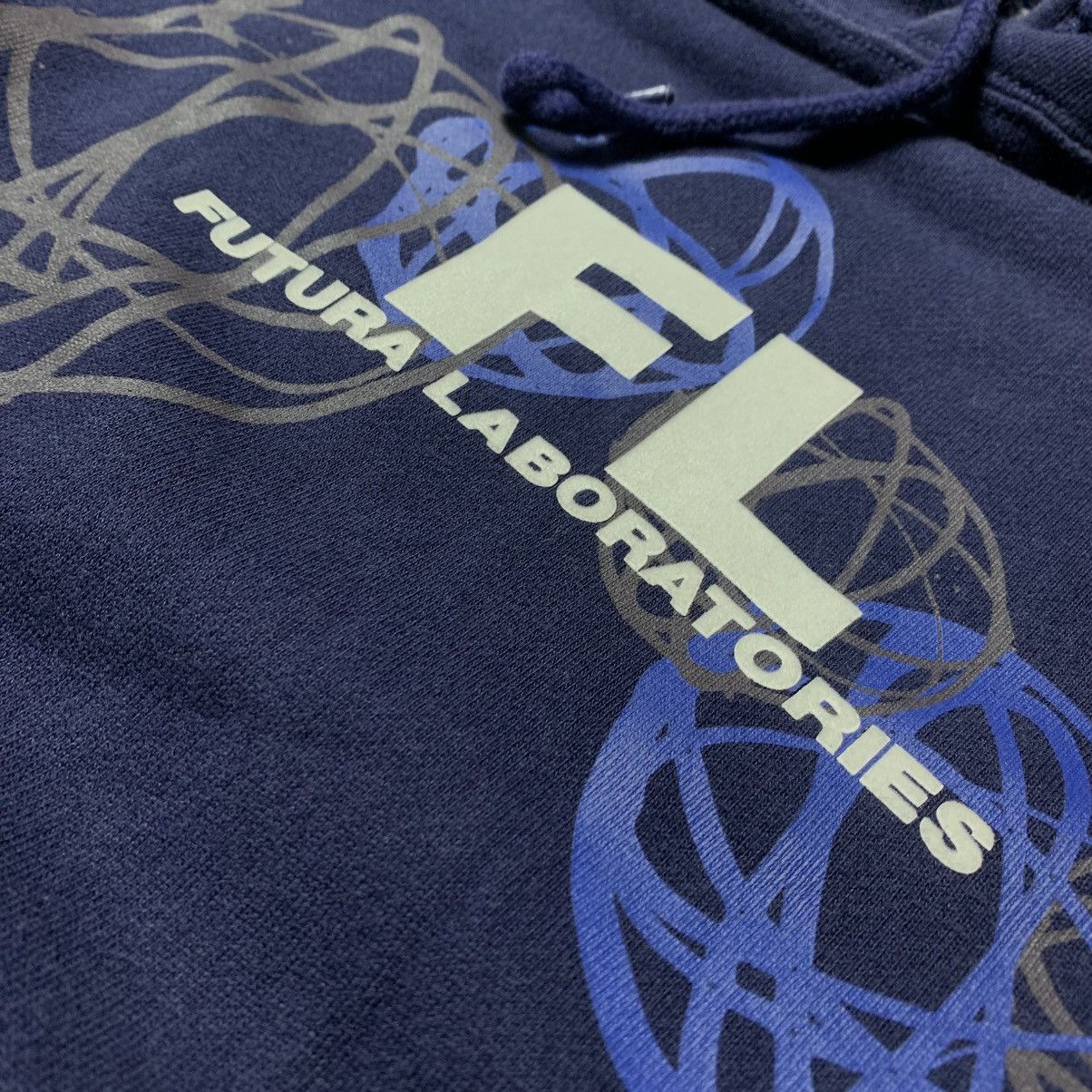 Futura × Japanese Brand × Uniqlo Uniqlo Futura Laboratories Hoodie Navy Size US M / EU 48-50 / 2 - 2 Thumbnail