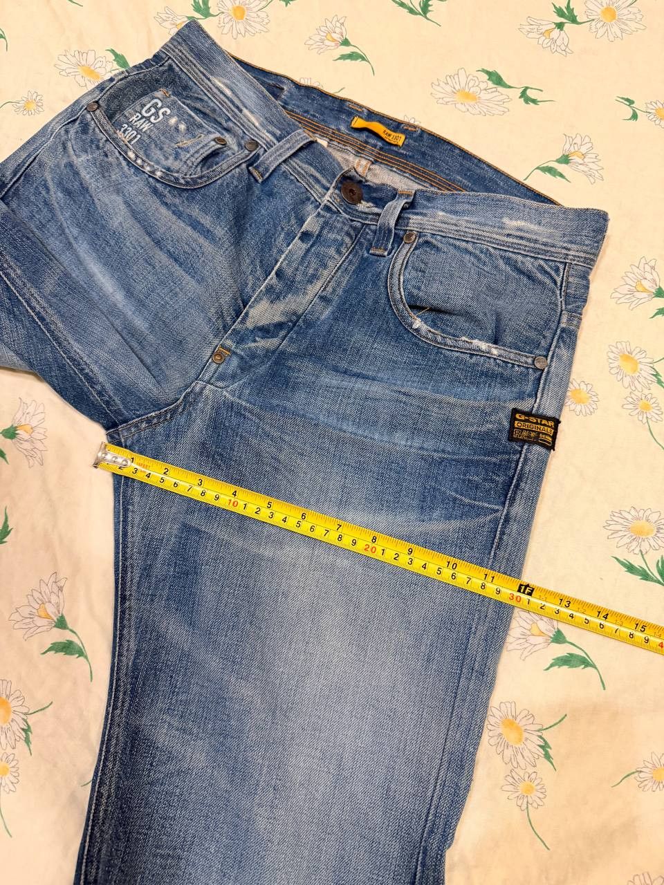 G-Star G-STAR 3301 SLIM Jeans Men Stretch Buttons Fly Size US 30 / EU 46 - 14 Thumbnail