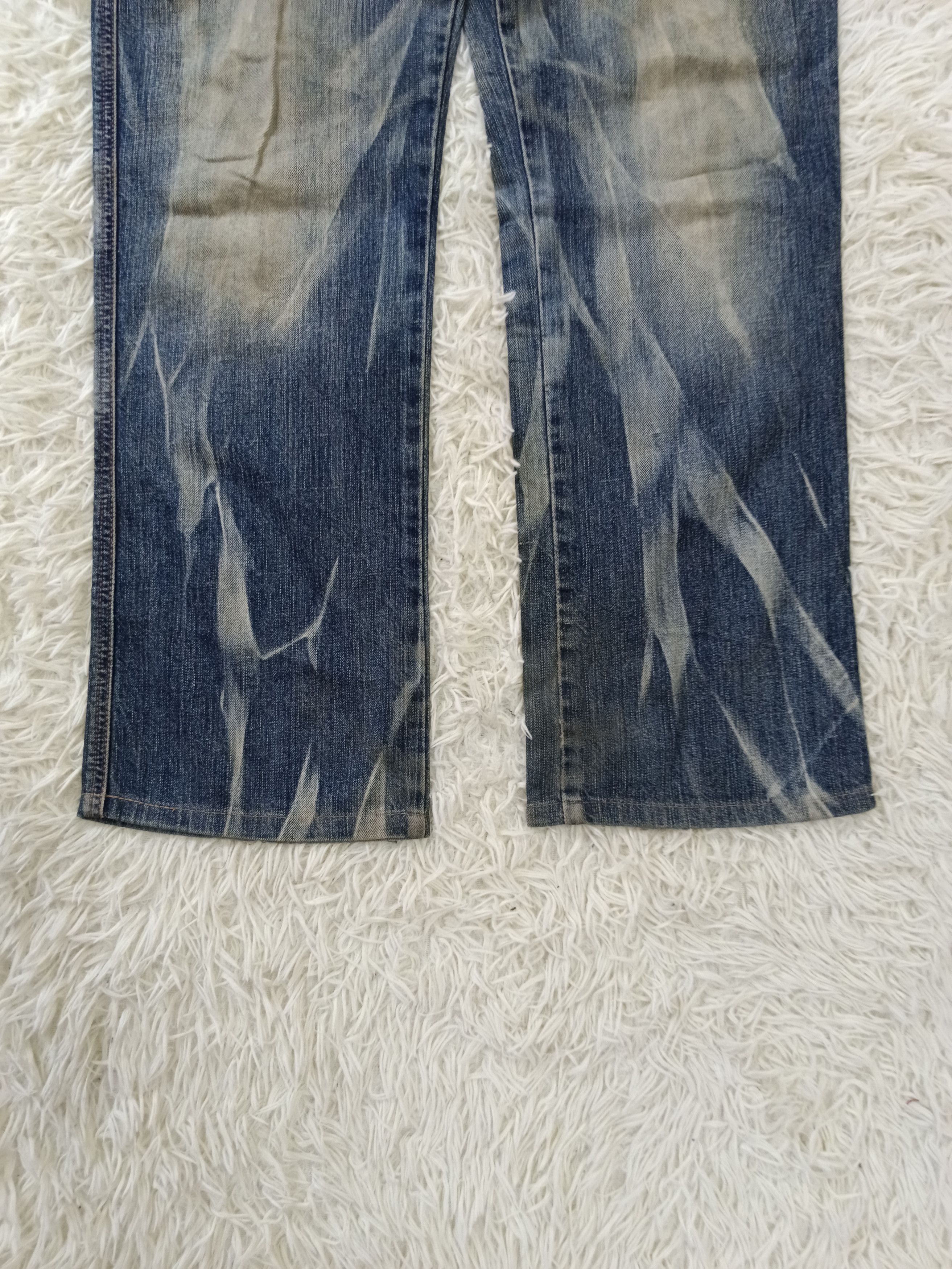 Edwin INSANE 90s🔥DiSTRESSED EDWIN BLUE TRIP DENIM PANTS Size US 32 / EU 48 - 5 Thumbnail