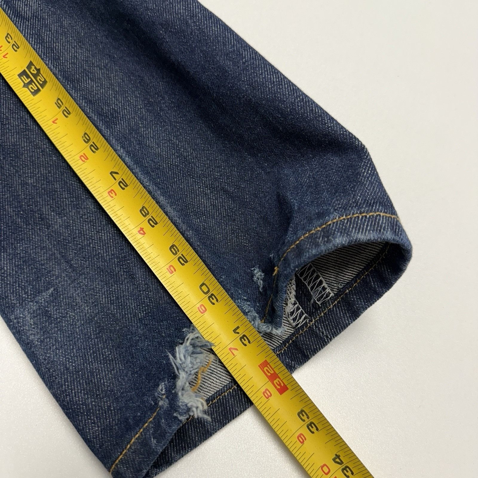Levi's Levis 501 Jeans Mens 32x34 Dark Wash Denim Straight Leg Size US 32 / EU 48 - 10 Thumbnail