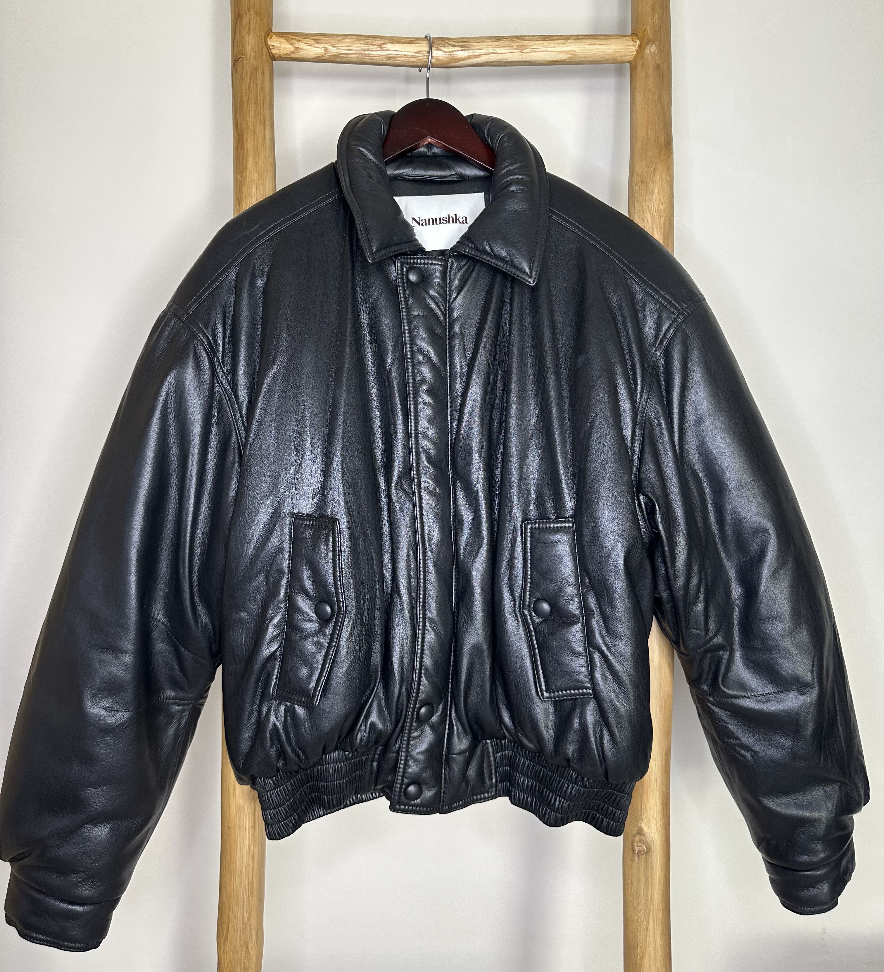 Nanushka Nanushka faux leather bomber Size US L / EU 52-54 / 3 - 1 Thumbnail