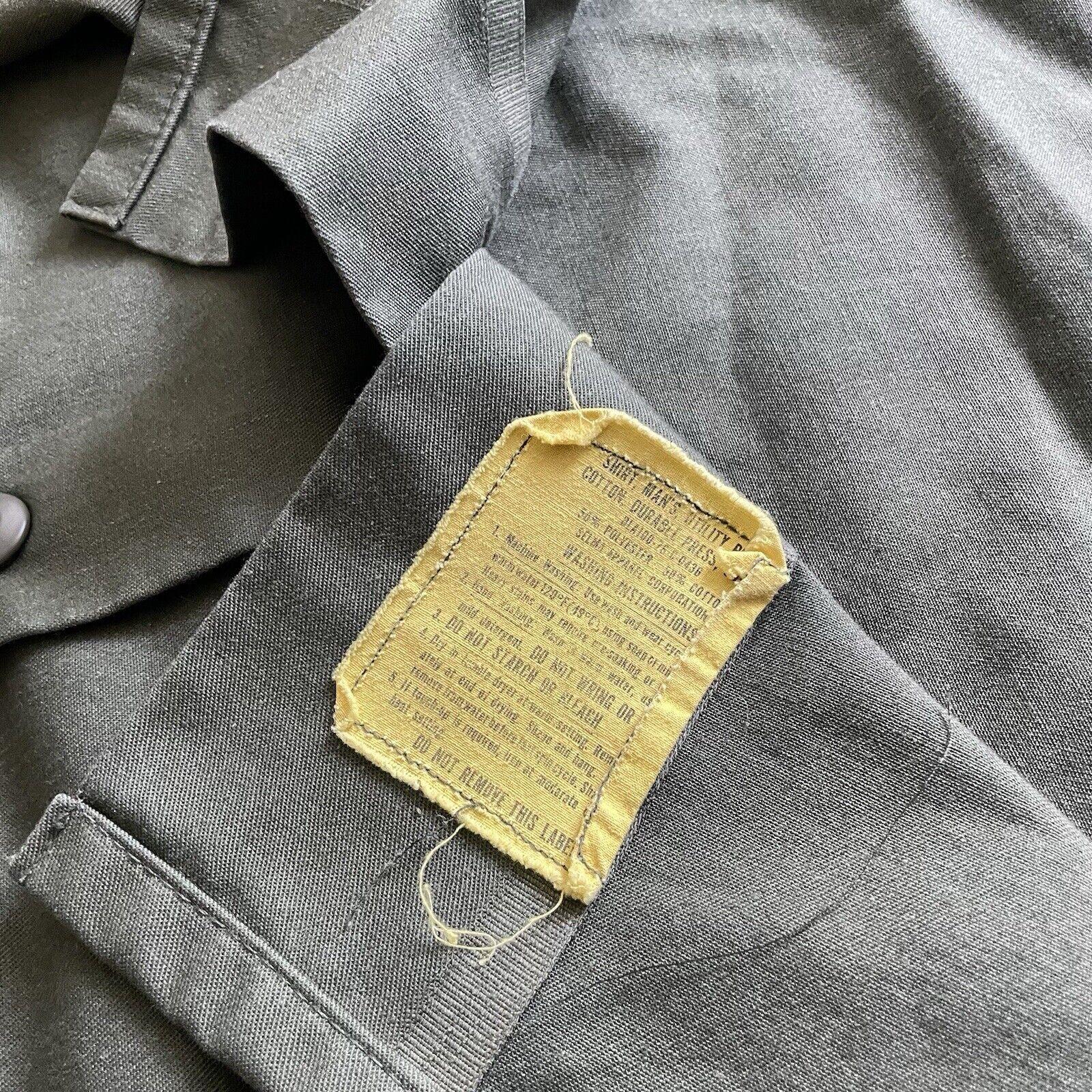 Vintage Vintage 1980s US Army Military OG-507 Utility Button Shirt M Size US M / EU 48-50 / 2 - 5 Thumbnail
