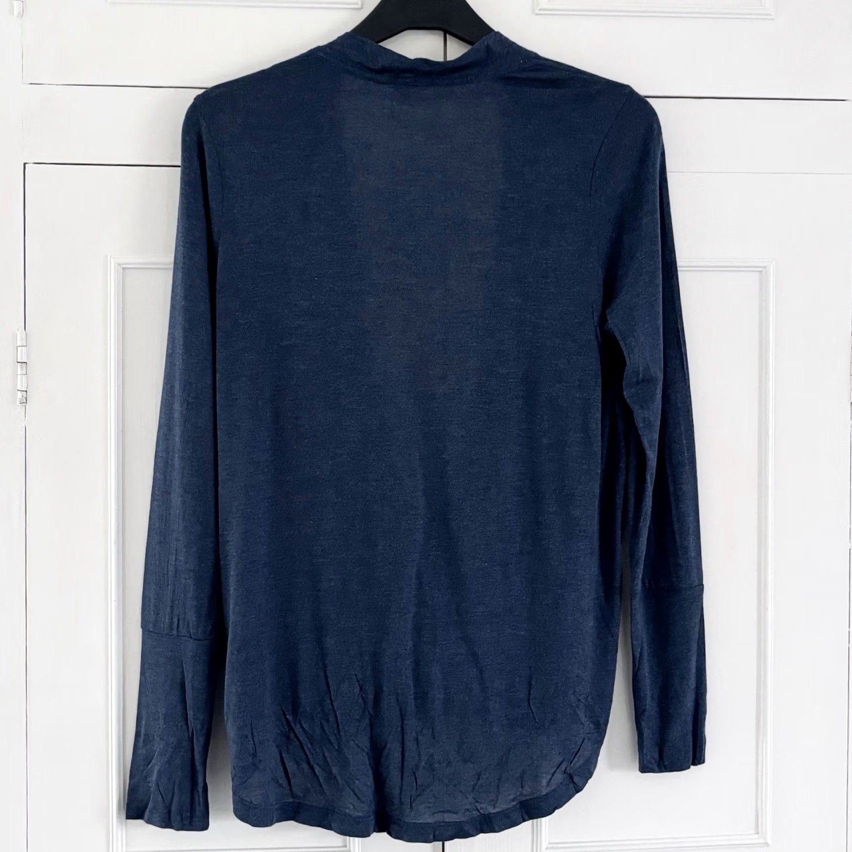 Vintage Charli Adine Wrap Top - UK 10 Blue Womens Long Sleeve Casual New with Tags BNWT Size L / US 10 / IT 46 - 2 Thumbnail